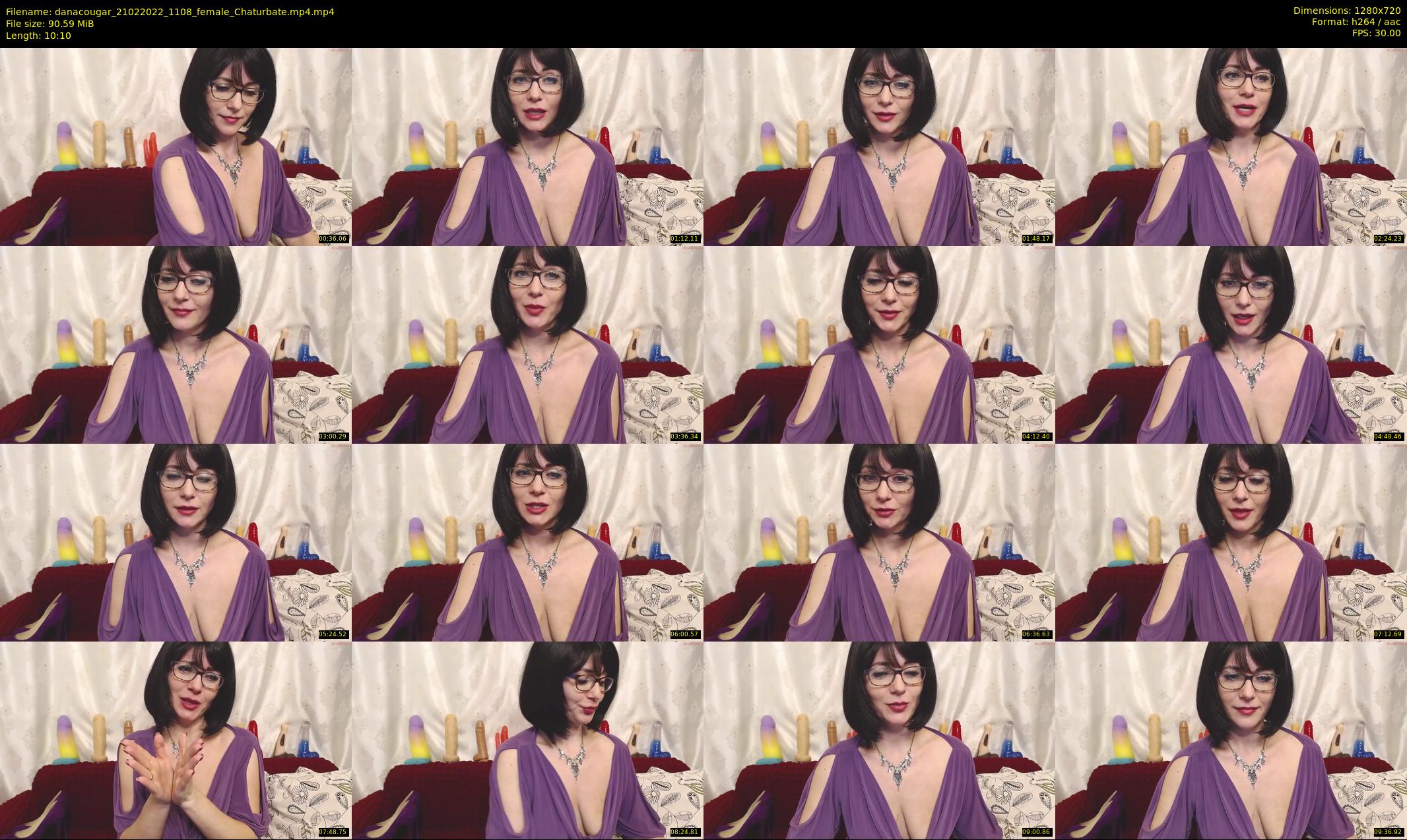 danacougar — 11 minute Chaturbate female cam show recording, 720p, Feb 21, 2022