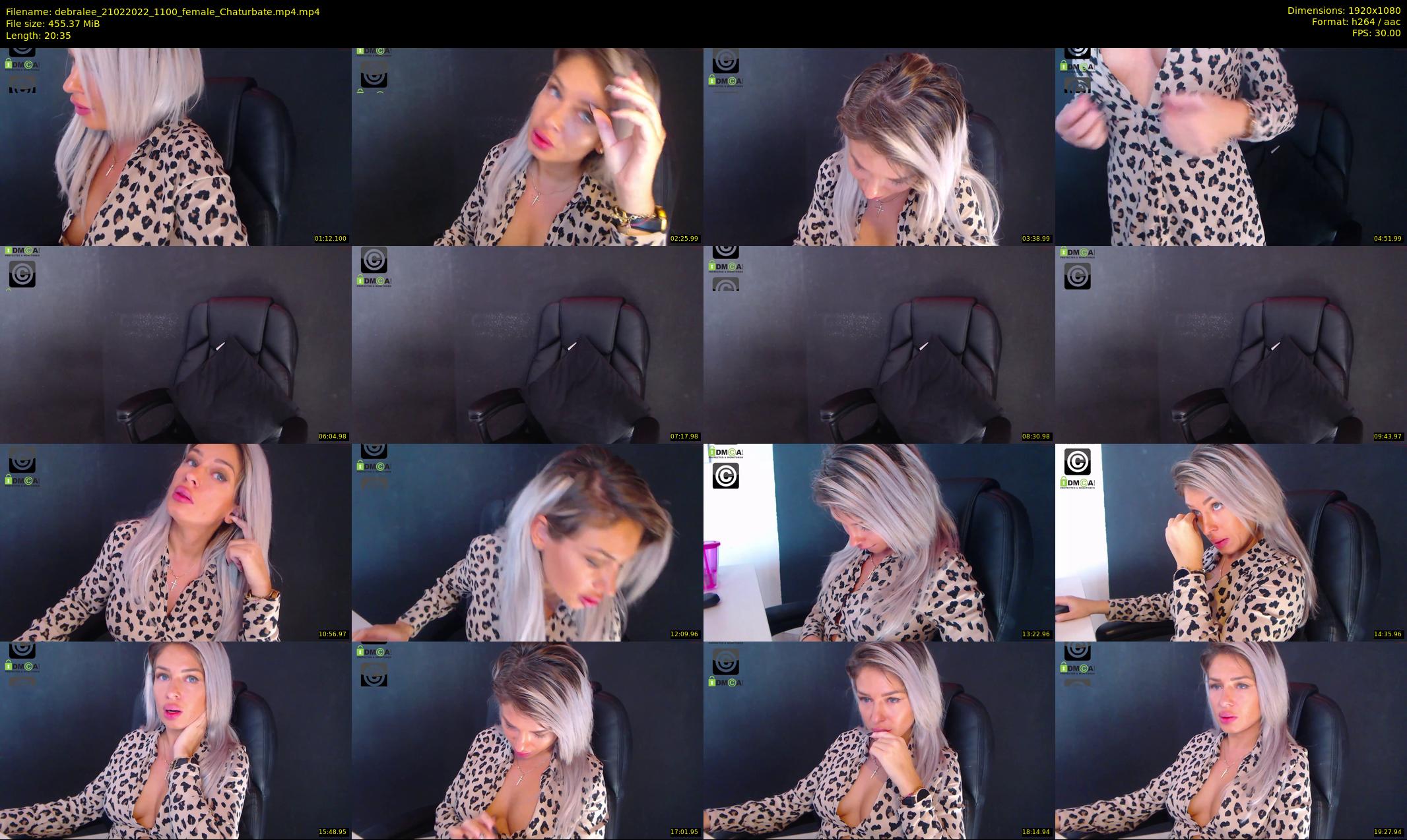 debralee — 21 minute Chaturbate female cam show recording, 1080p, Feb 21, 2022