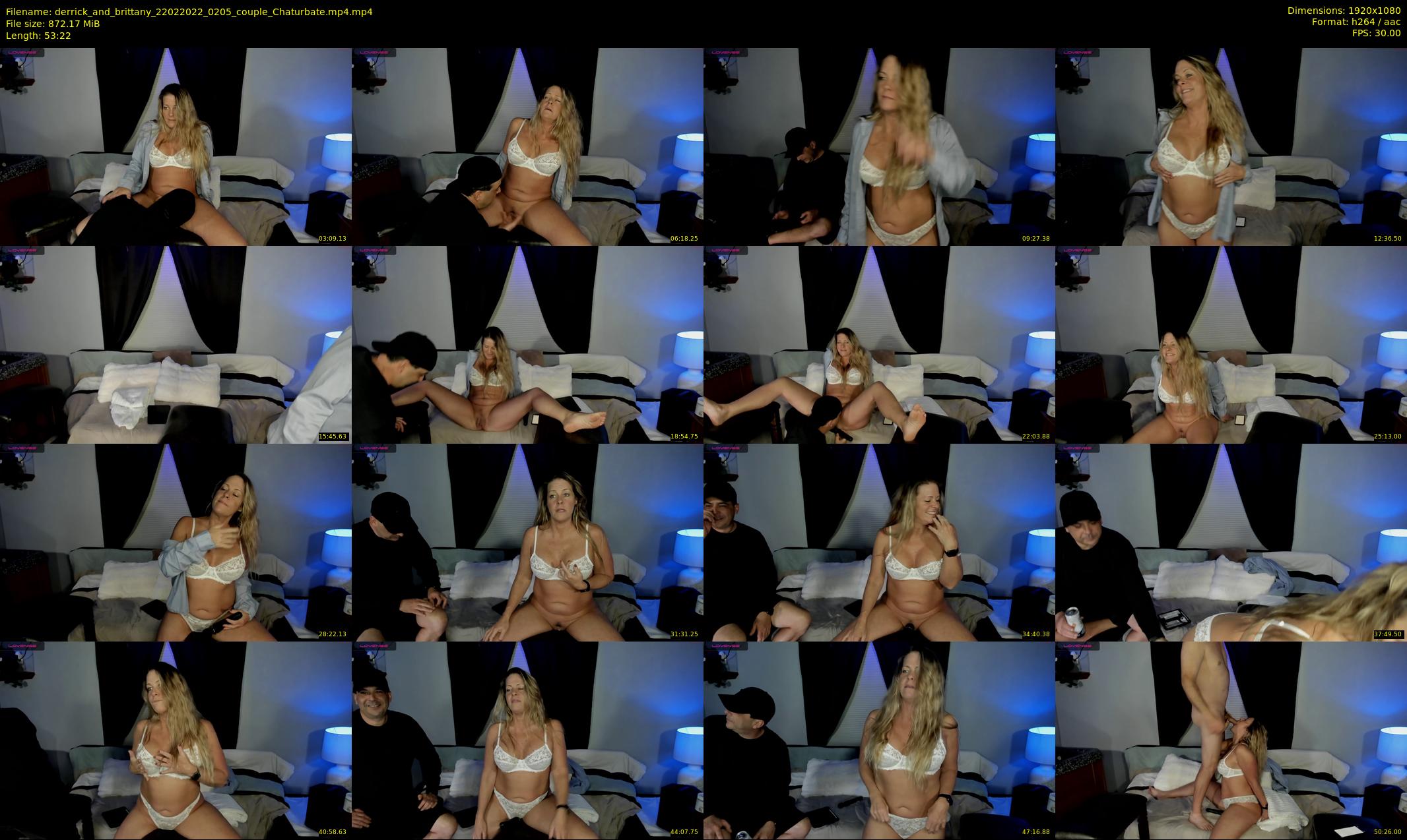 derrick_and_brittany — 54 minute Chaturbate couple cam show recording, 1080p, Feb 22, 2022
