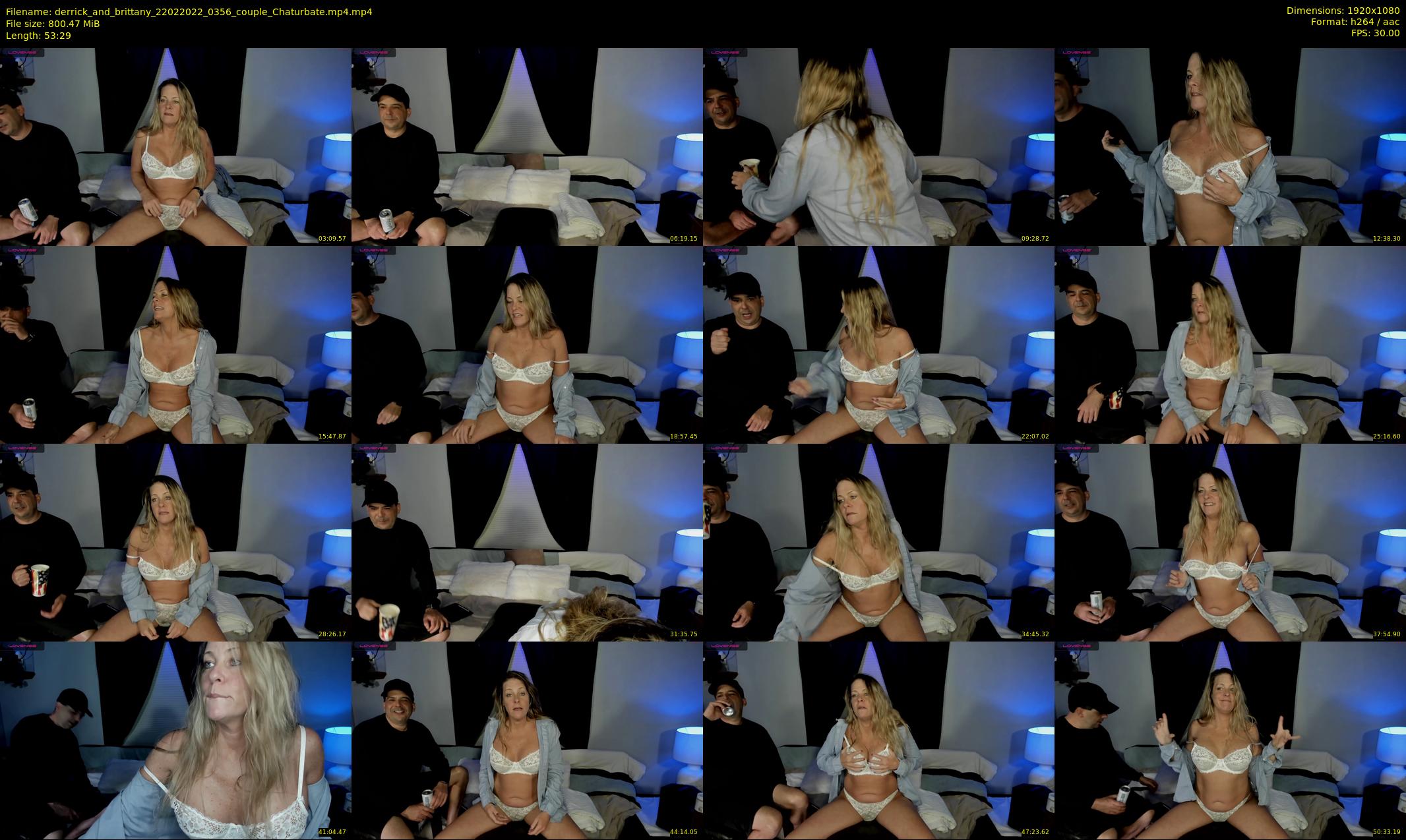 derrick_and_brittany — 54 minute Chaturbate couple cam show recording, 1080p, Feb 22, 2022
