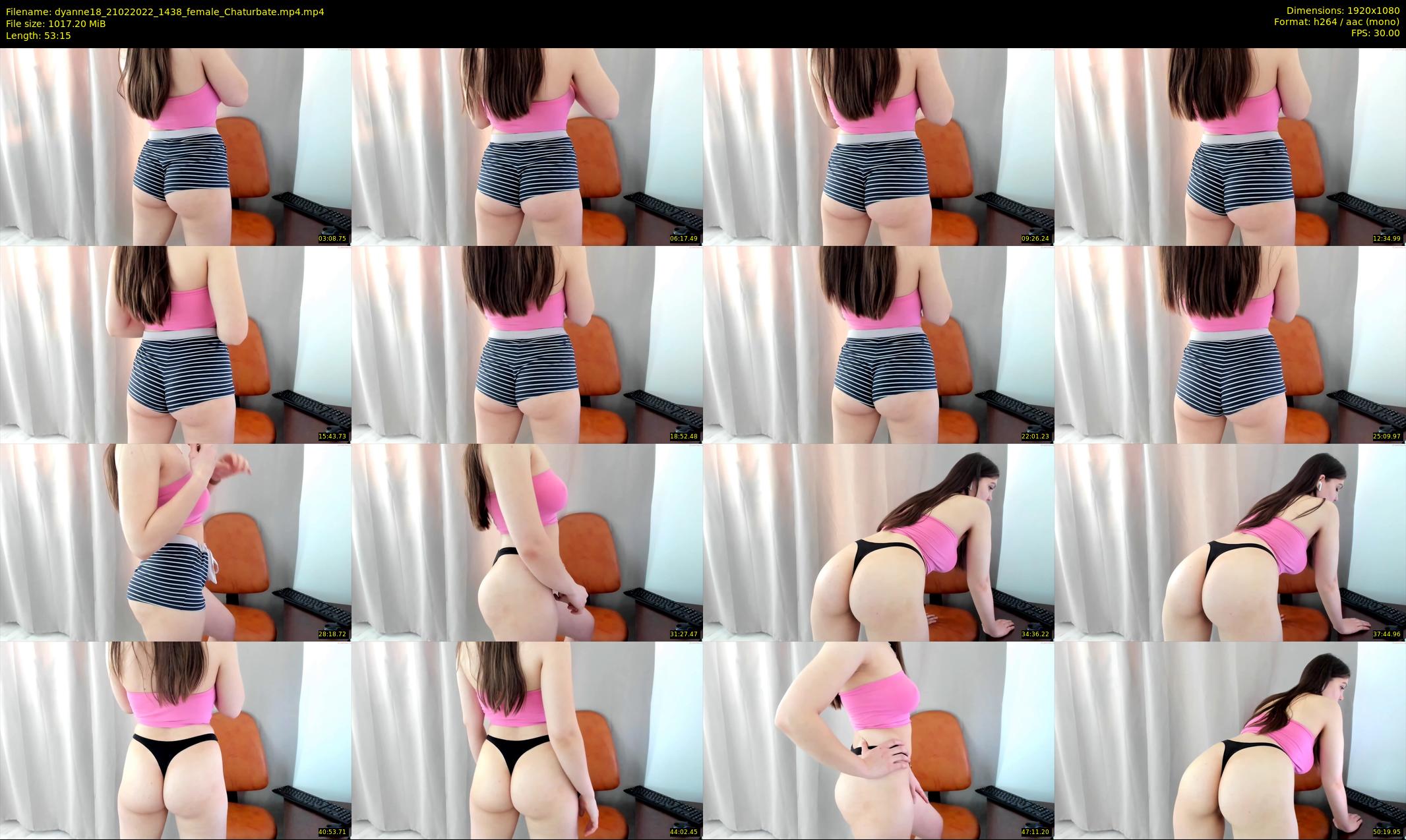 dyanne18 — 54 minute Chaturbate female cam show recording, 1080p, Feb 21, 2022