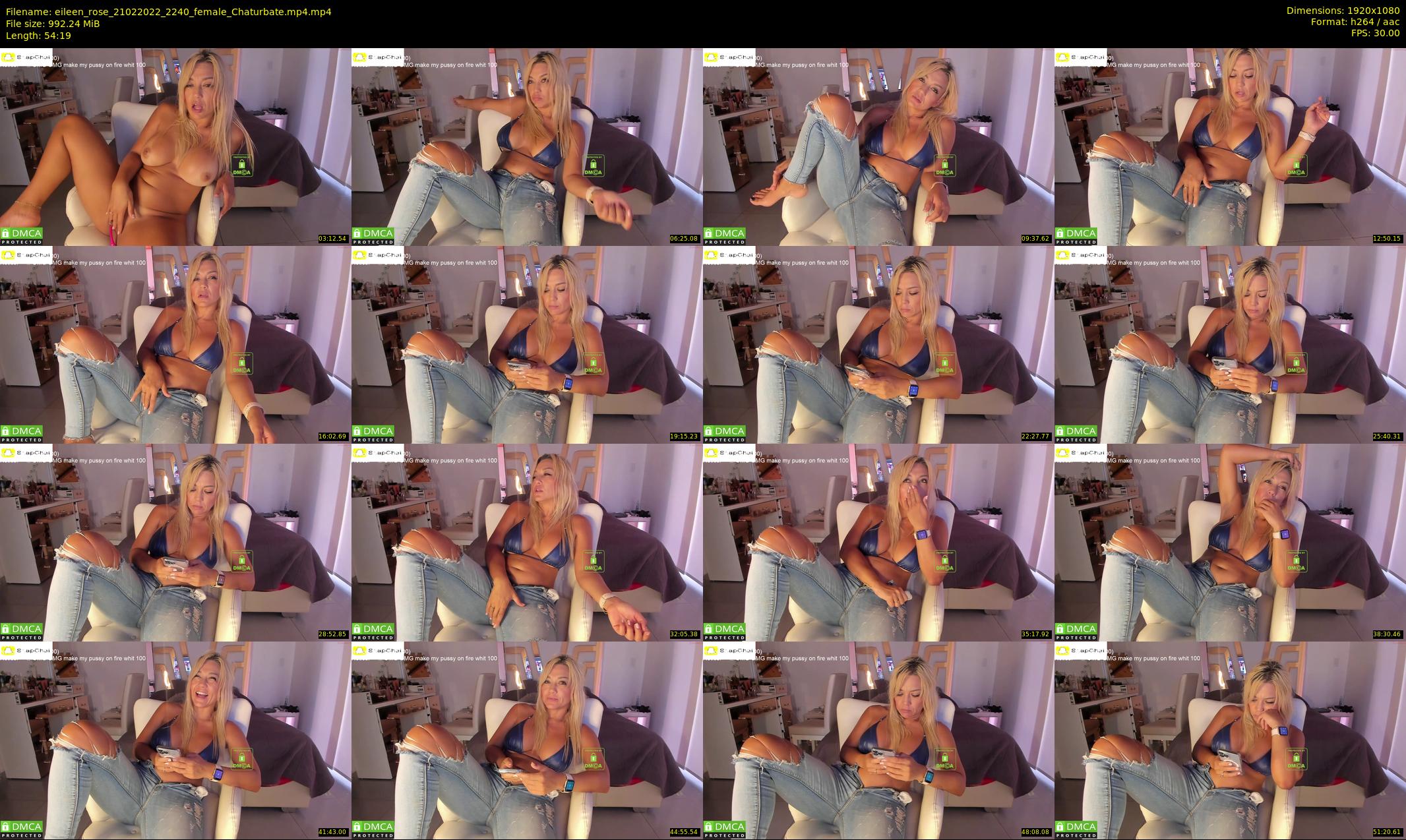 eileen_rose — 55 minute Chaturbate female cam show recording, 1080p, Feb 21, 2022