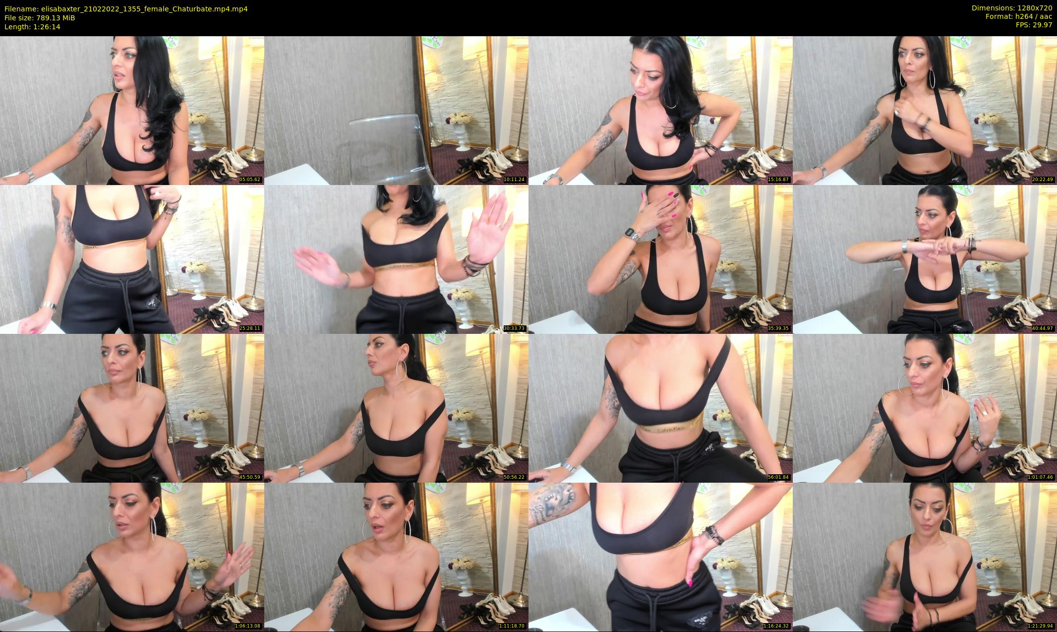 elisabaxter — 87 minute Chaturbate female cam show recording, 720p, Feb 21, 2022