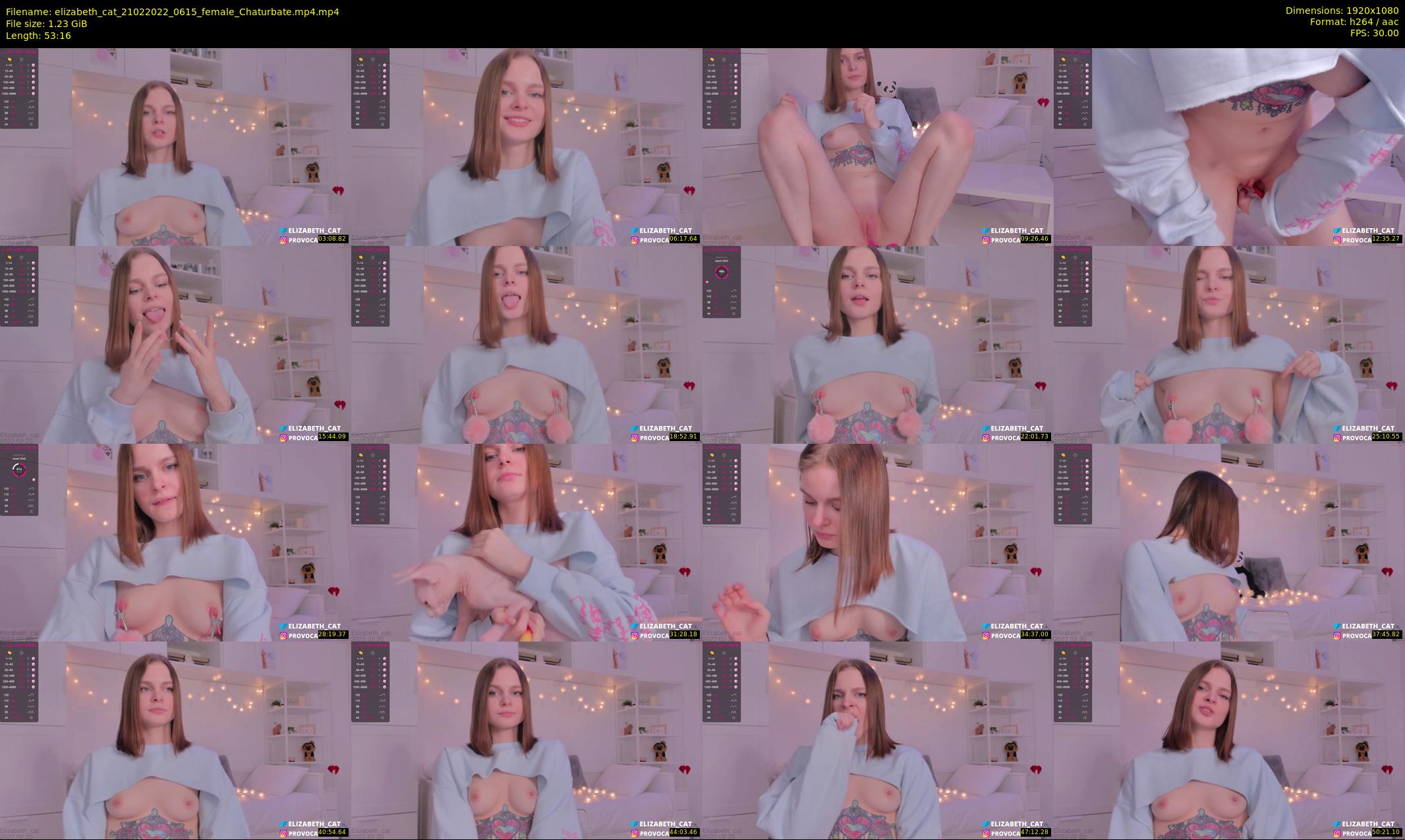 elizabeth_cat — 54 minute Chaturbate female cam show recording, 1080p, Feb 21, 2022