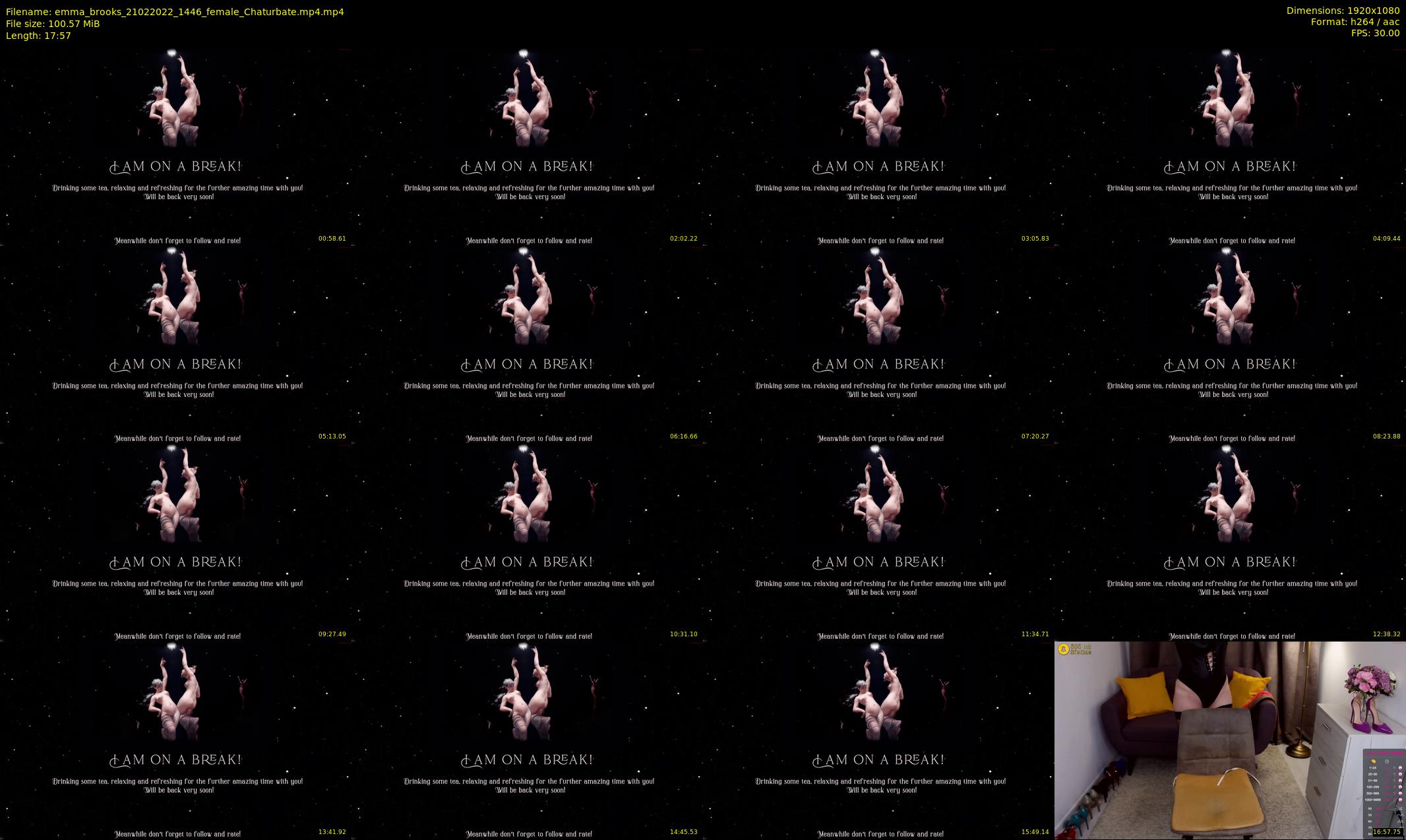 emma_brooks — 18 minute Chaturbate female cam show recording, 1080p, Feb 21, 2022
