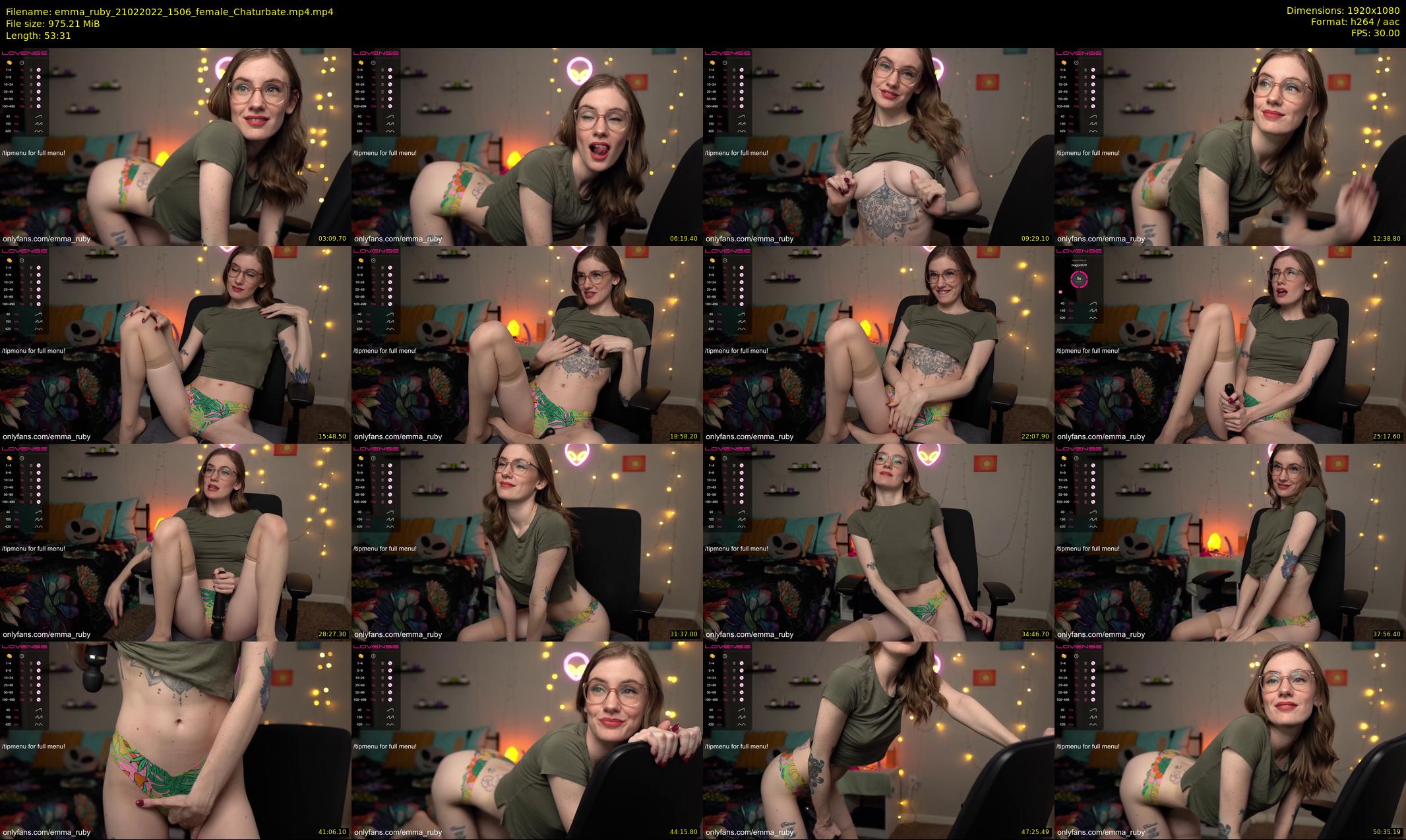 emma_ruby — 54 minute Chaturbate female cam show recording, 1080p, Feb 21, 2022