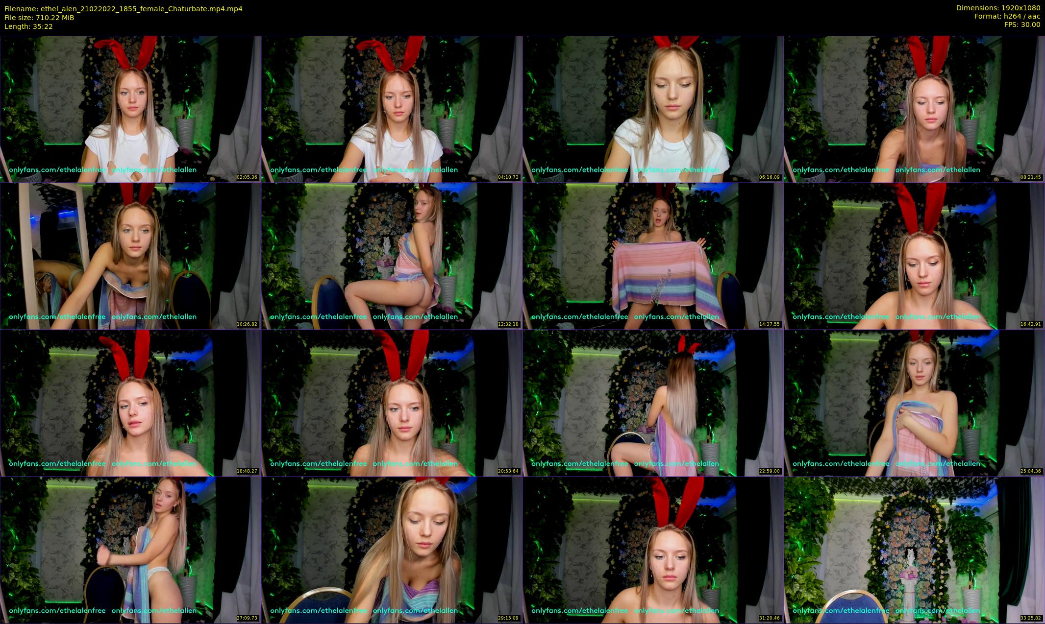 ethel_alen — 36 minute Chaturbate female cam show recording, 1080p, Feb 21, 2022