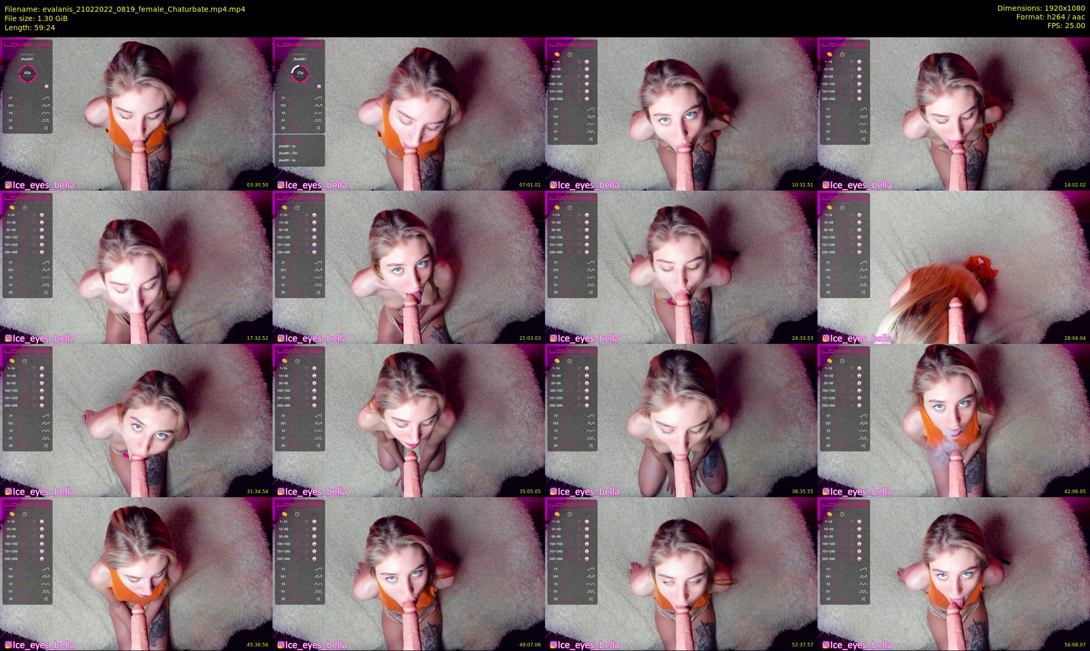 evalanis — 60 minute Chaturbate couple cam show recording, 1080p, Feb 21, 2022