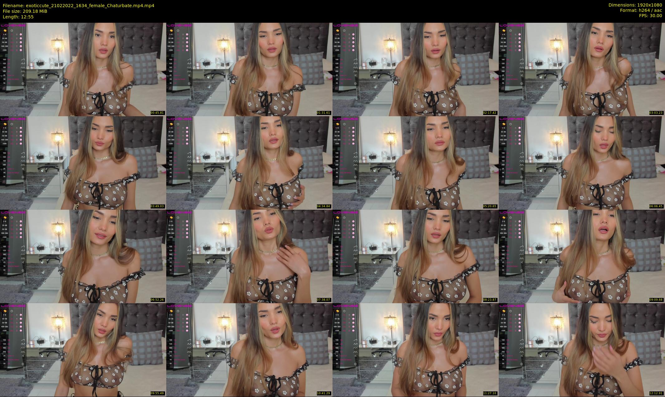 exoticcute — 13 minute Chaturbate female cam show recording, 1080p, Feb 21, 2022