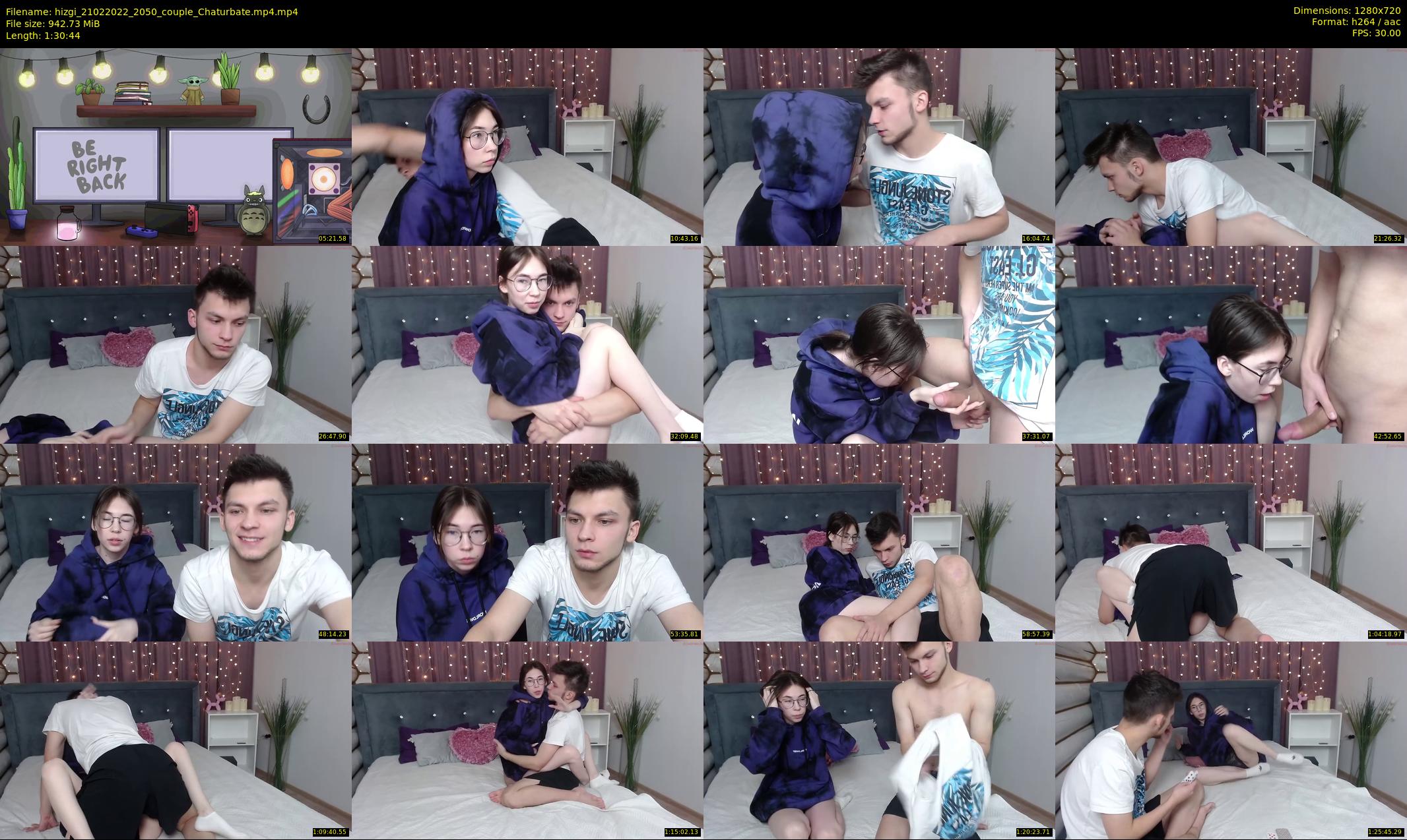 hizgi — 91 minute Chaturbate couple cam show recording, 720p, Feb 21, 2022