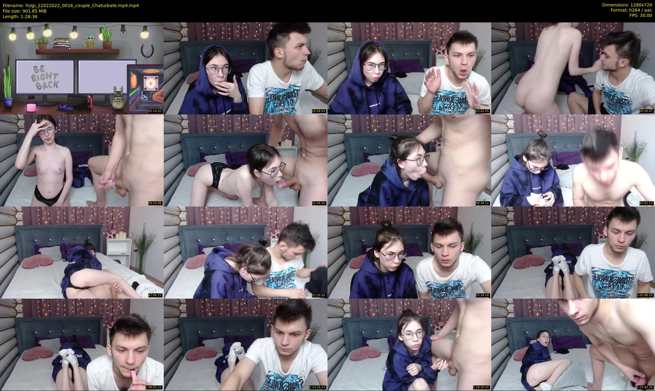 hizgi — 89 minute Chaturbate couple cam show recording, 720p, Feb 22, 2022