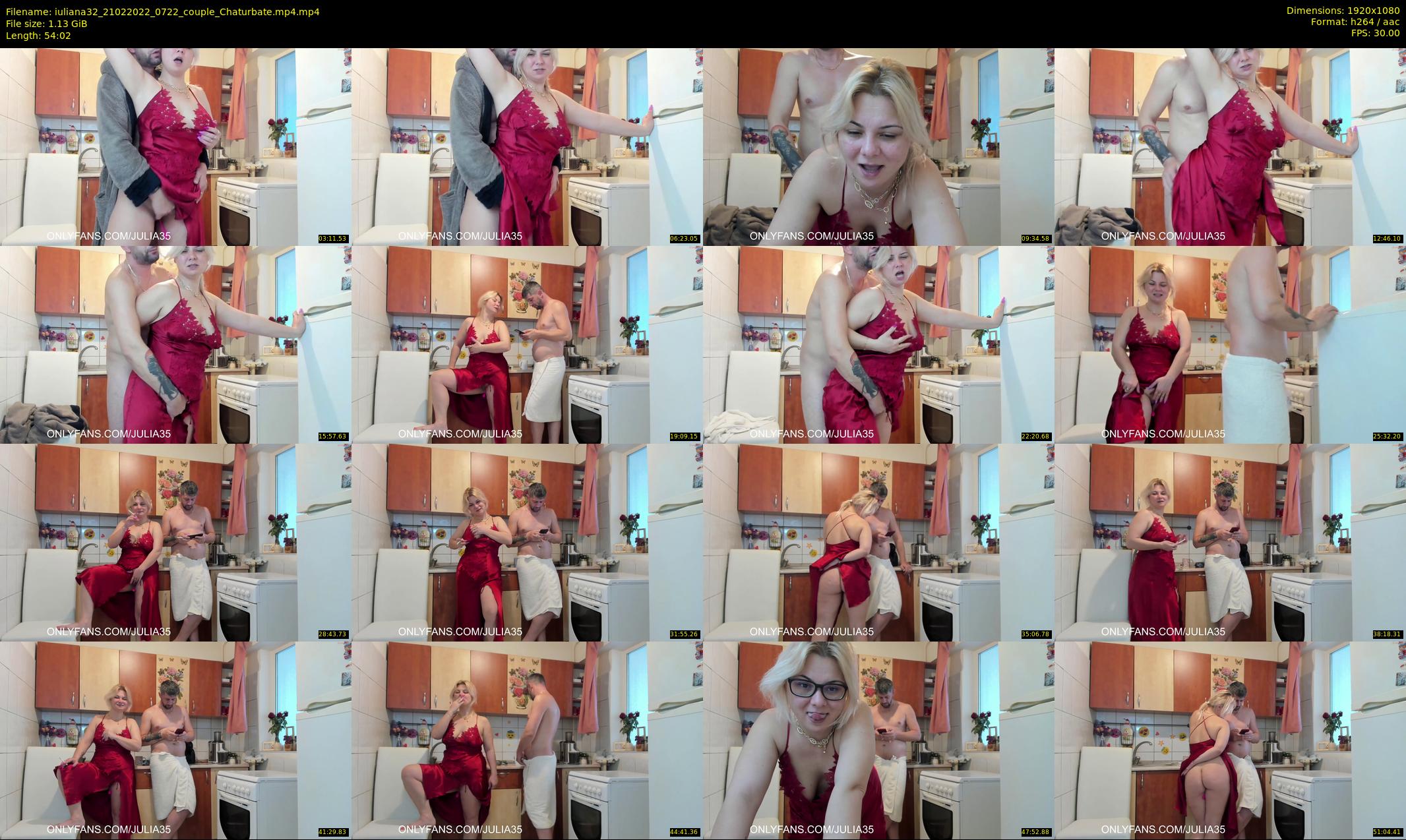 iuliana32 — 55 minute Chaturbate couple cam show recording, 1080p, Feb 21, 2022