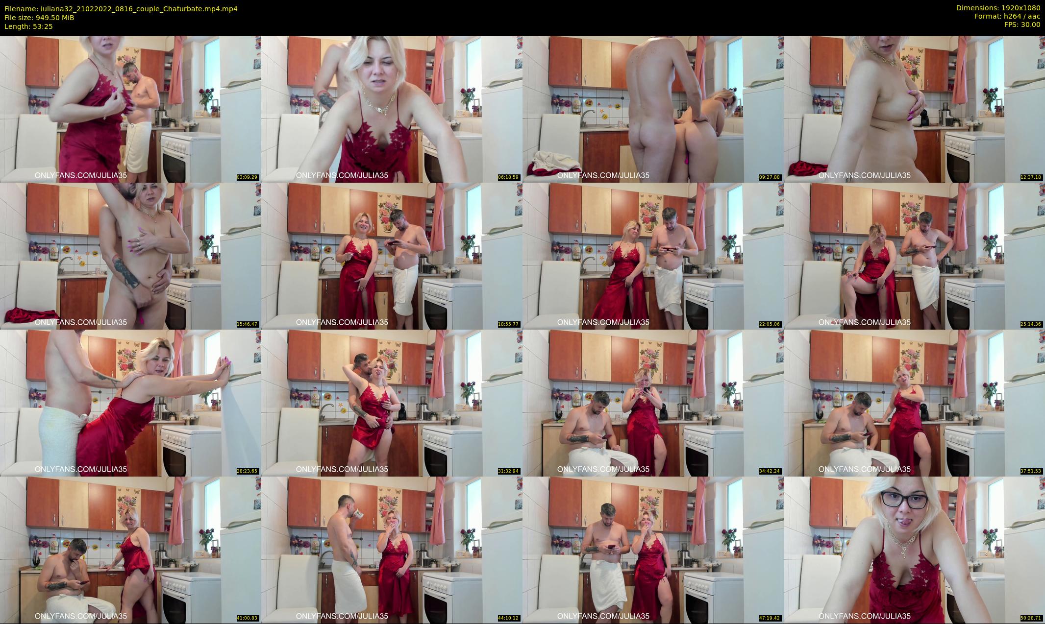 iuliana32 — 54 minute Chaturbate couple cam show recording, 1080p, Feb 21, 2022