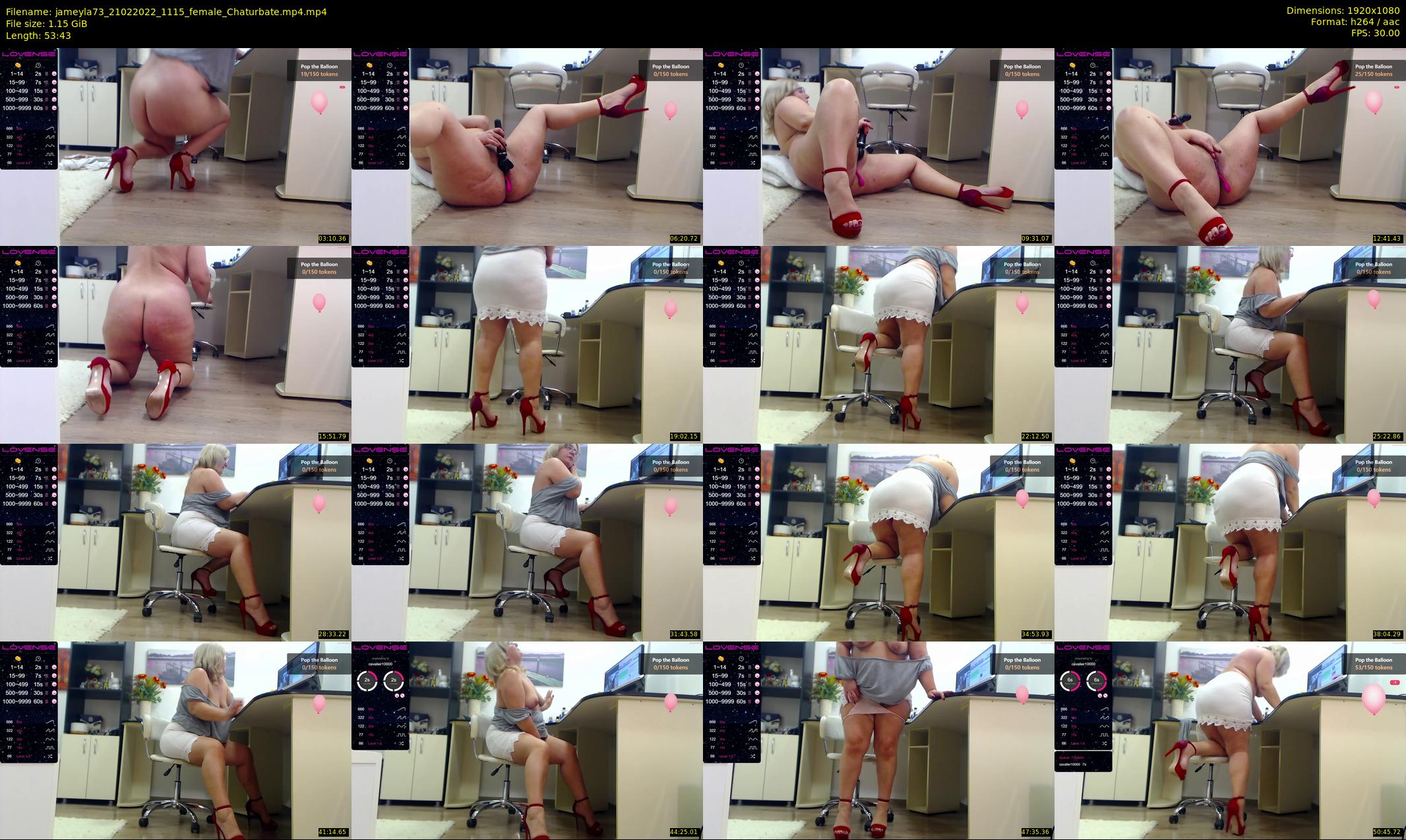 jameyla73 — 54 minute Chaturbate female cam show recording, 1080p, Feb 21, 2022