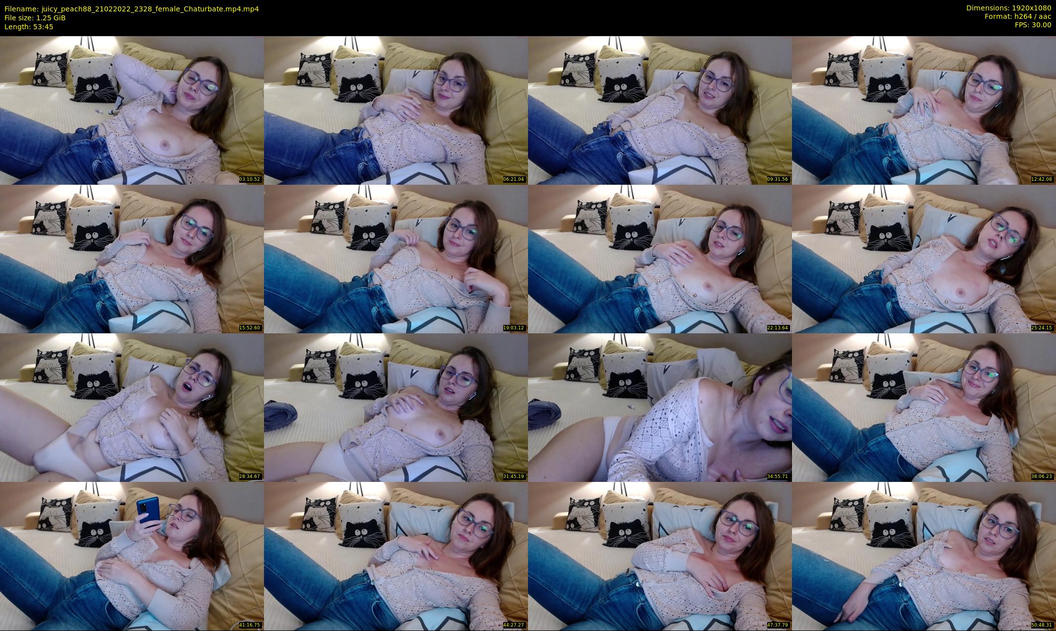 juicy_peach88 — 54 minute Chaturbate female cam show recording, 1080p, Feb 21, 2022