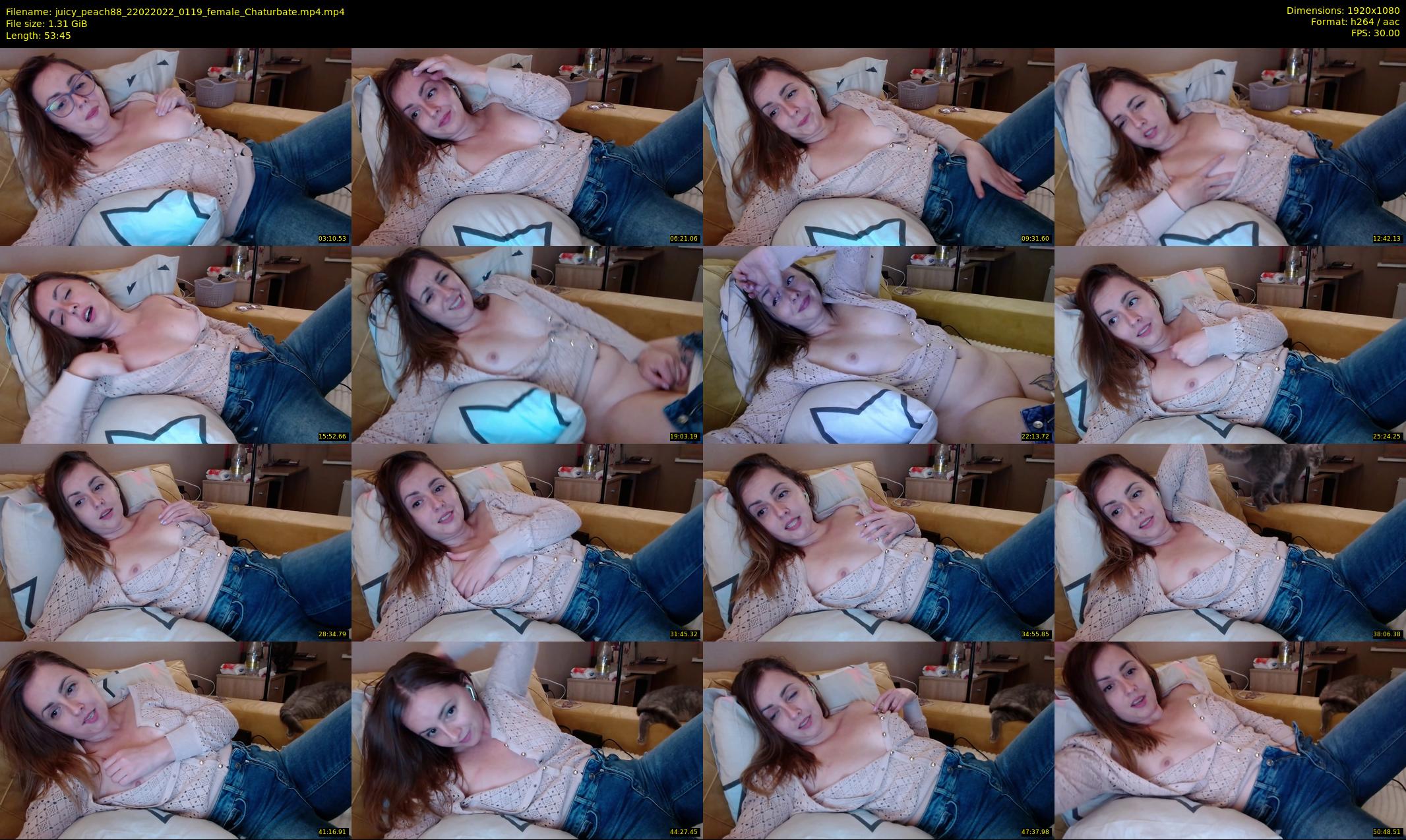 juicy_peach88 — 54 minute Chaturbate female cam show recording, 1080p, Feb 22, 2022