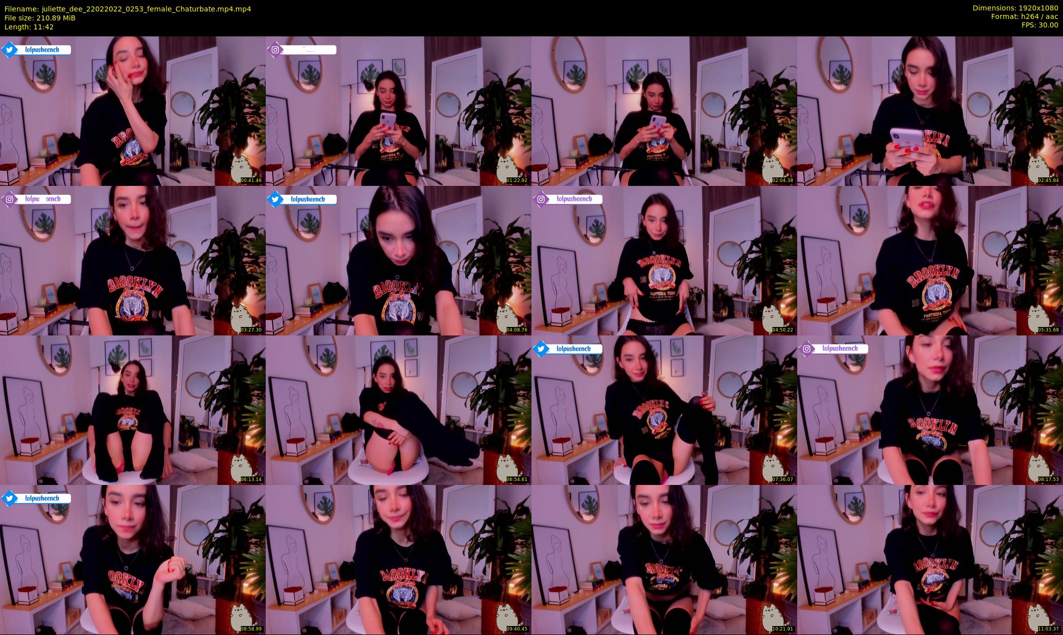 juliette_dee — 12 minute Chaturbate female cam show recording, 1080p, Feb 22, 2022