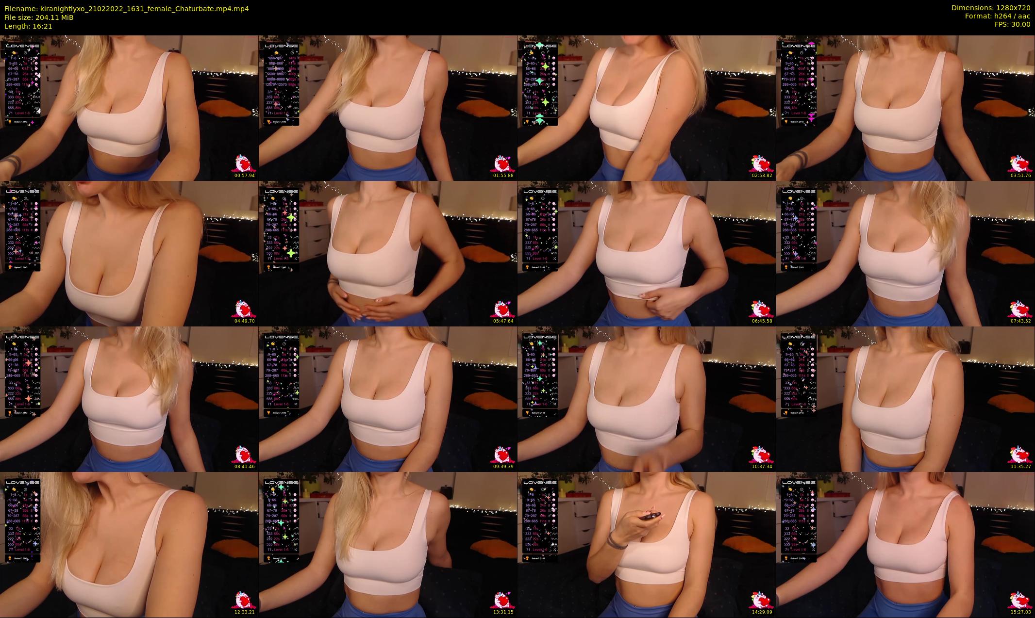 kiranightlyxo — 17 minute Chaturbate female cam show recording, 720p, Feb 21, 2022