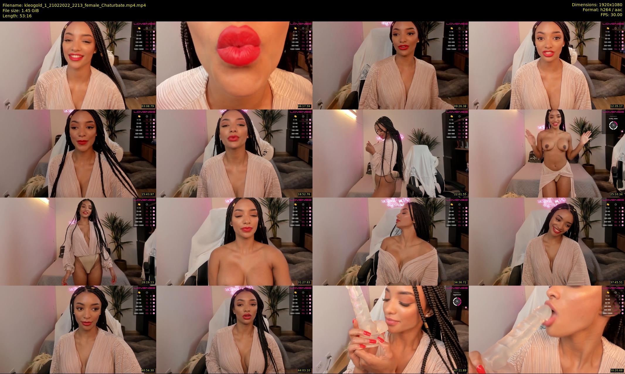 kleogold_1 — 54 minute Chaturbate female cam show recording, 1080p, Feb 21, 2022