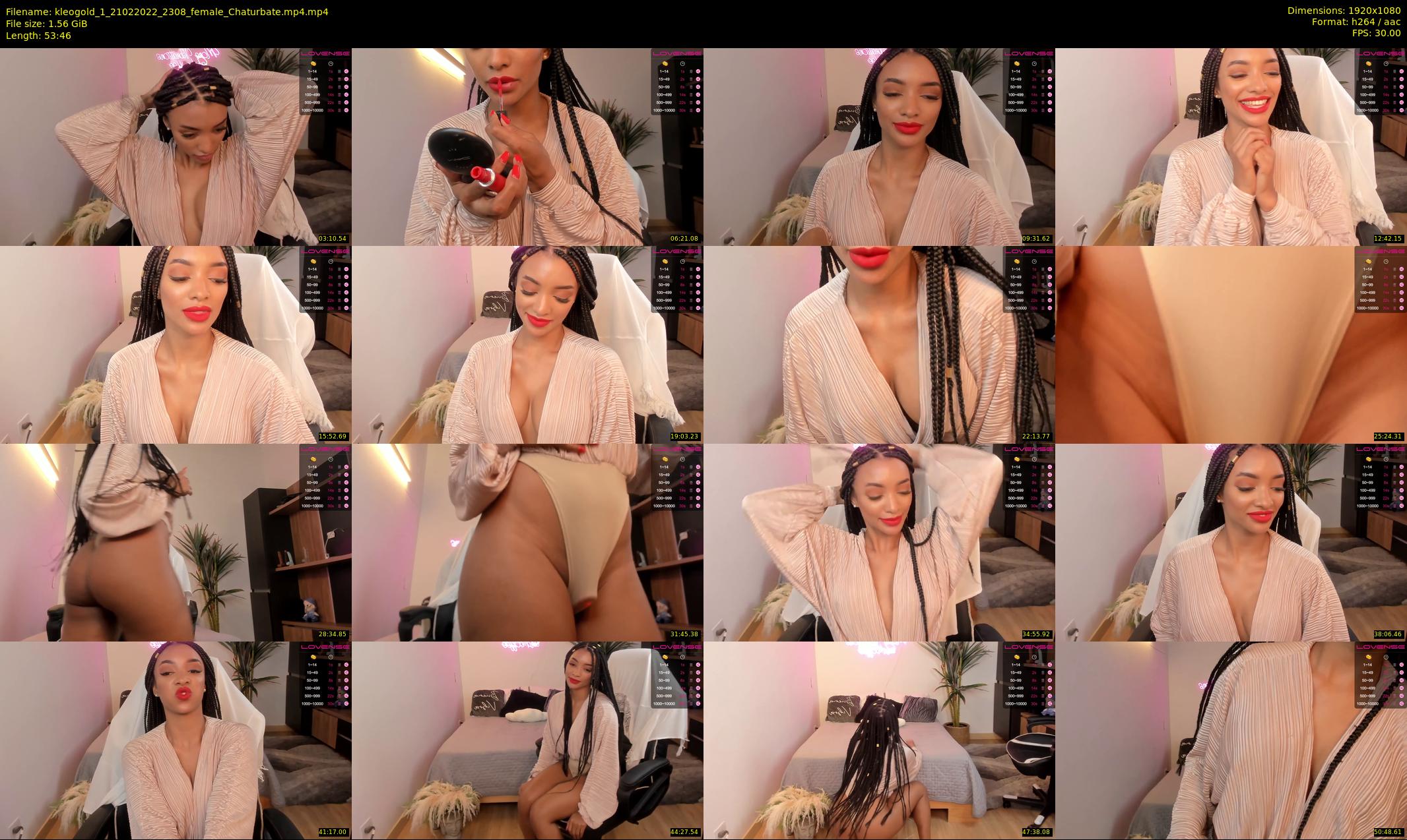 kleogold_1 — 54 minute Chaturbate female cam show recording, 1080p, Feb 21, 2022