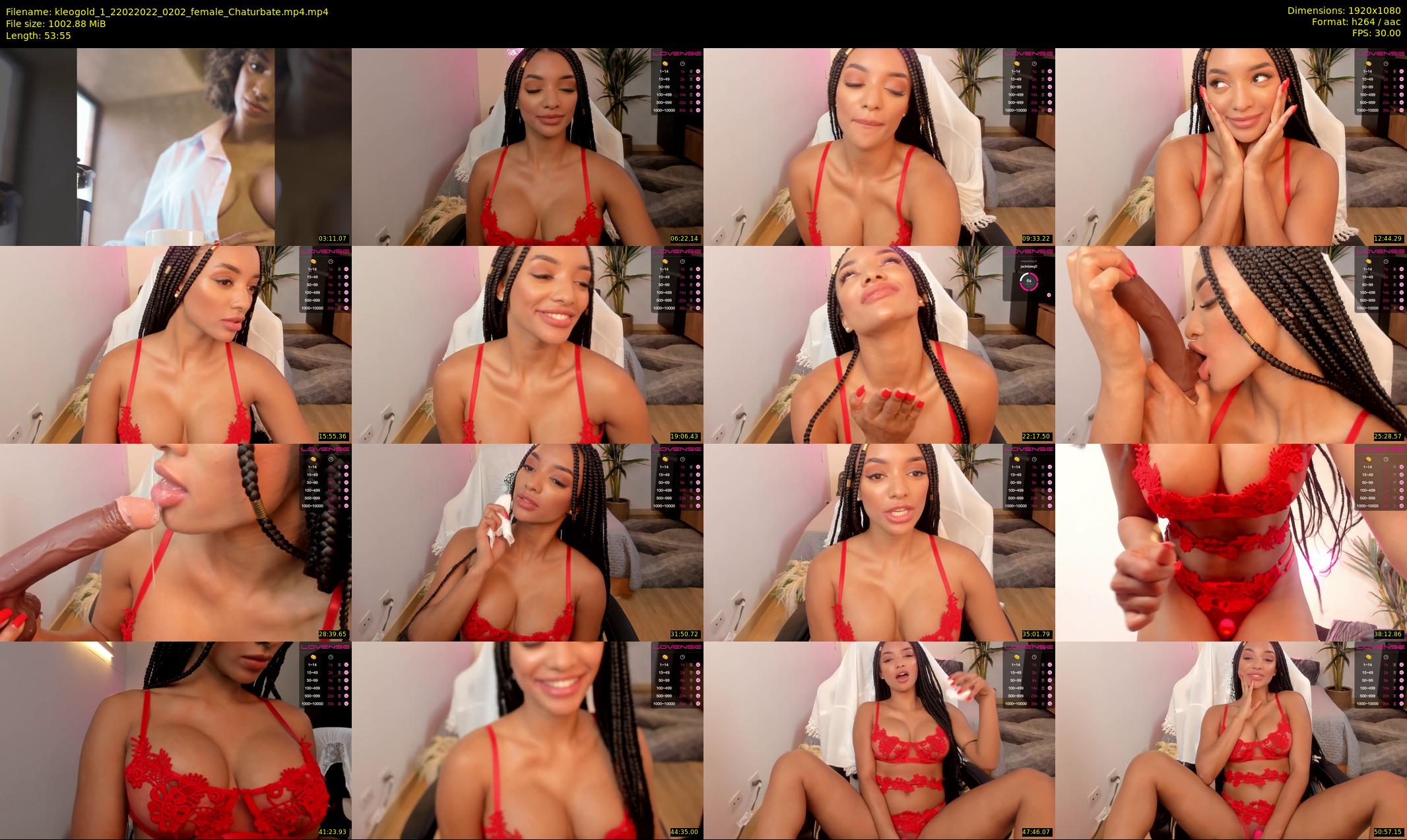 kleogold_1 — 54 minute Chaturbate female cam show recording, 1080p, Feb 22, 2022