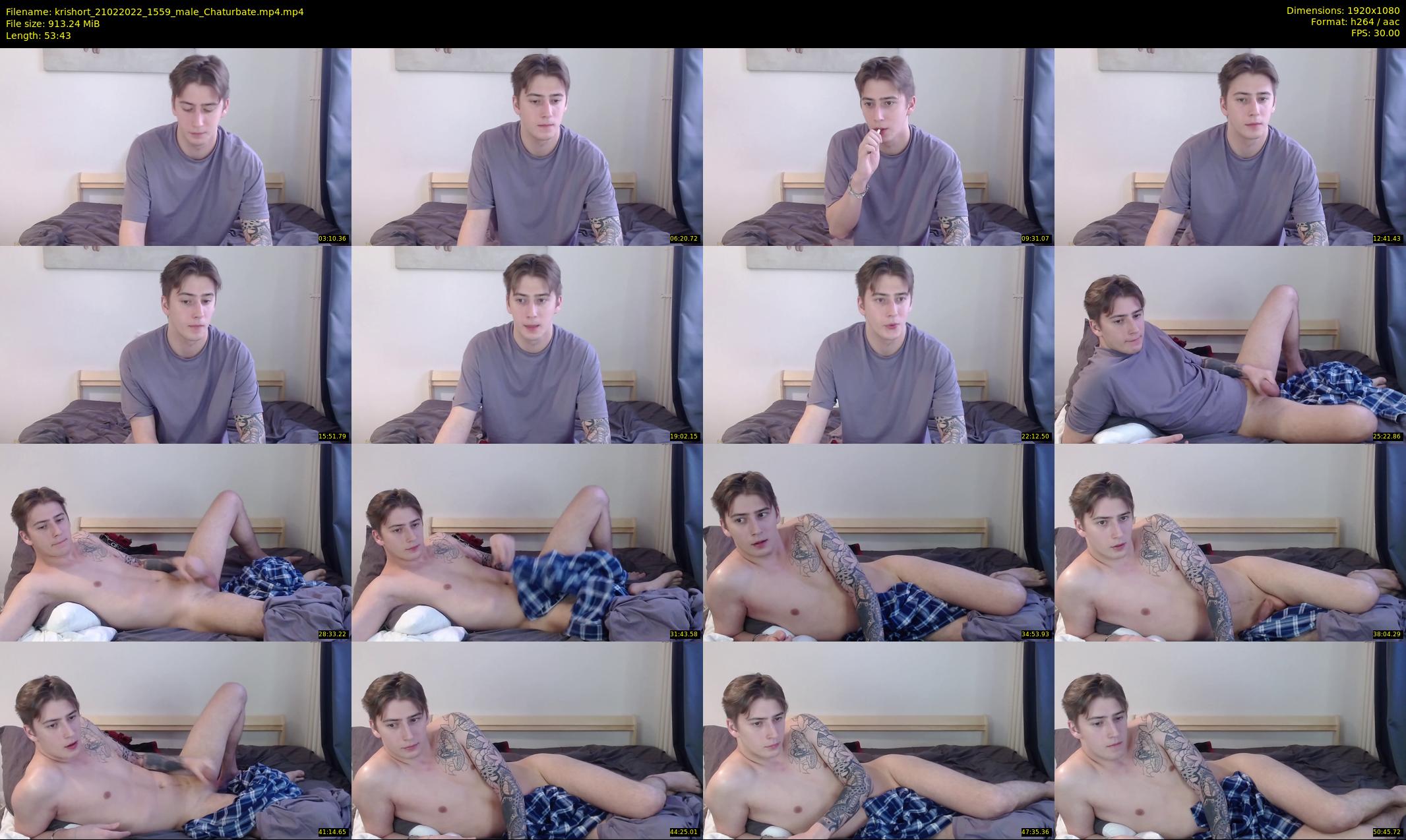 krishort — 54 minute Chaturbate male cam show recording, 1080p, Feb 21, 2022