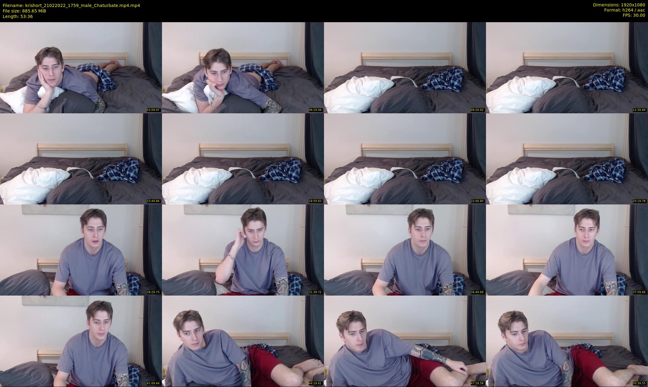 krishort — 54 minute Chaturbate male cam show recording, 1080p, Feb 21, 2022
