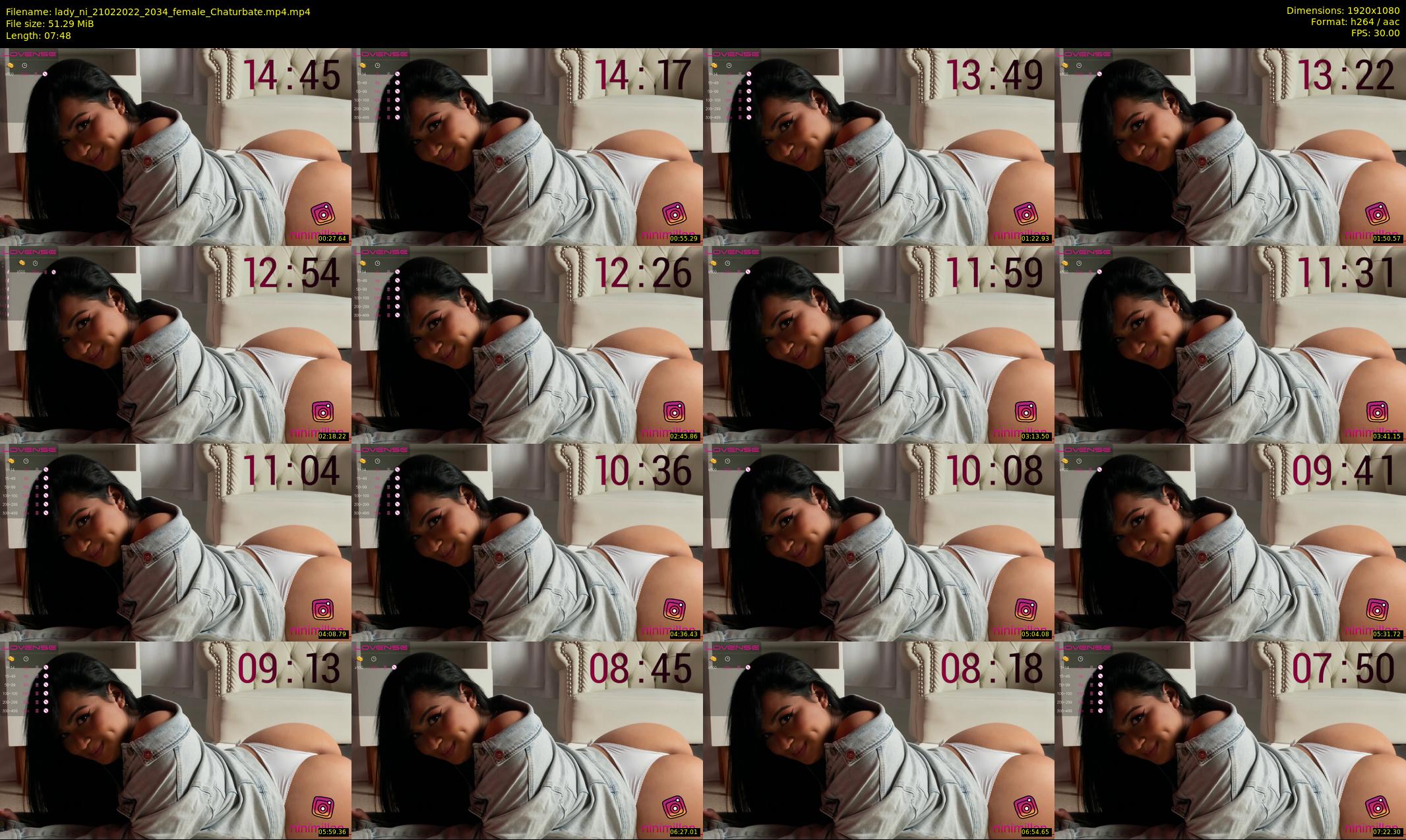 lady_ni — 8 minute Chaturbate female cam show recording, 1080p, Feb 21, 2022