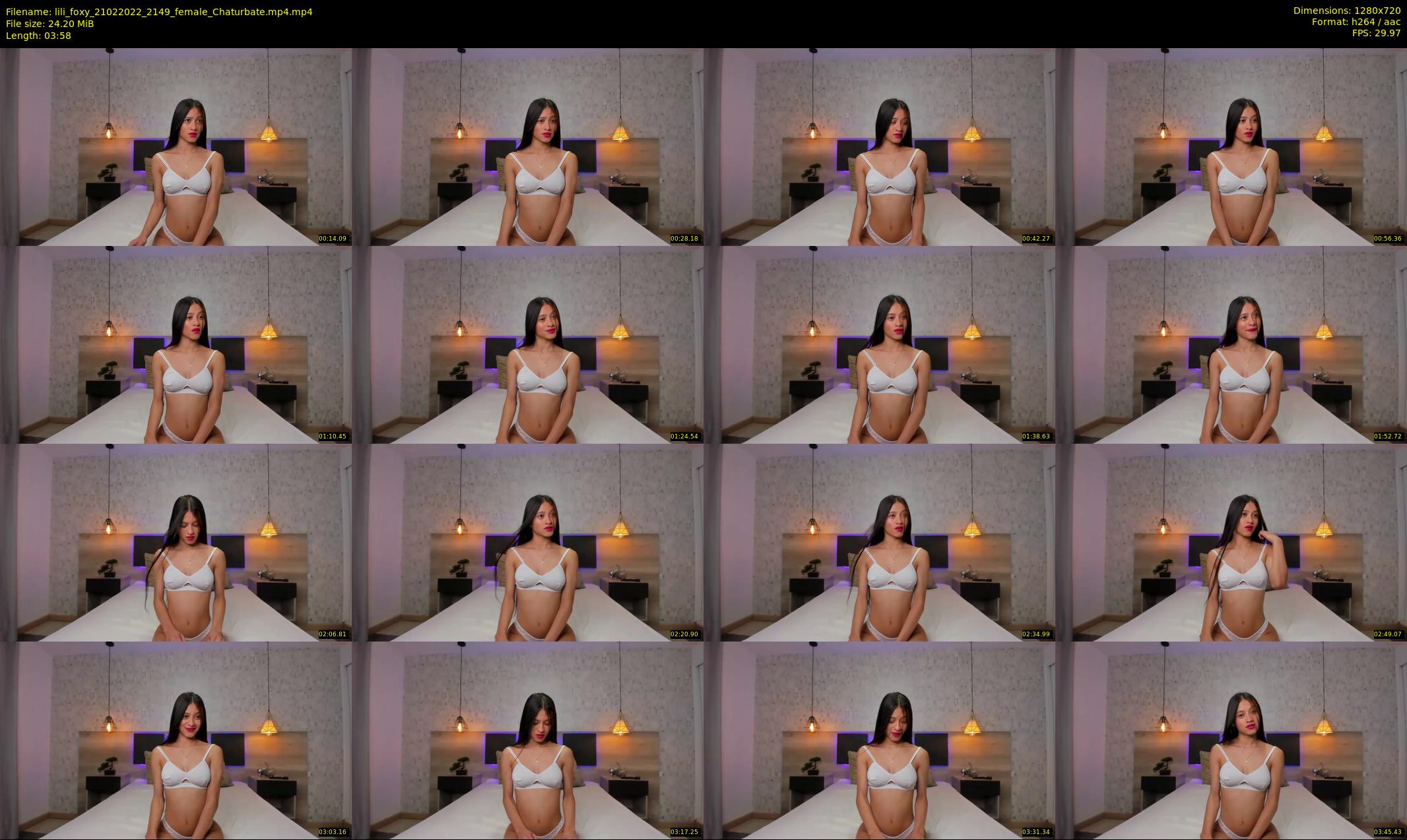 lili_foxy — 4 minute Chaturbate female cam show recording, 720p, Feb 21, 2022