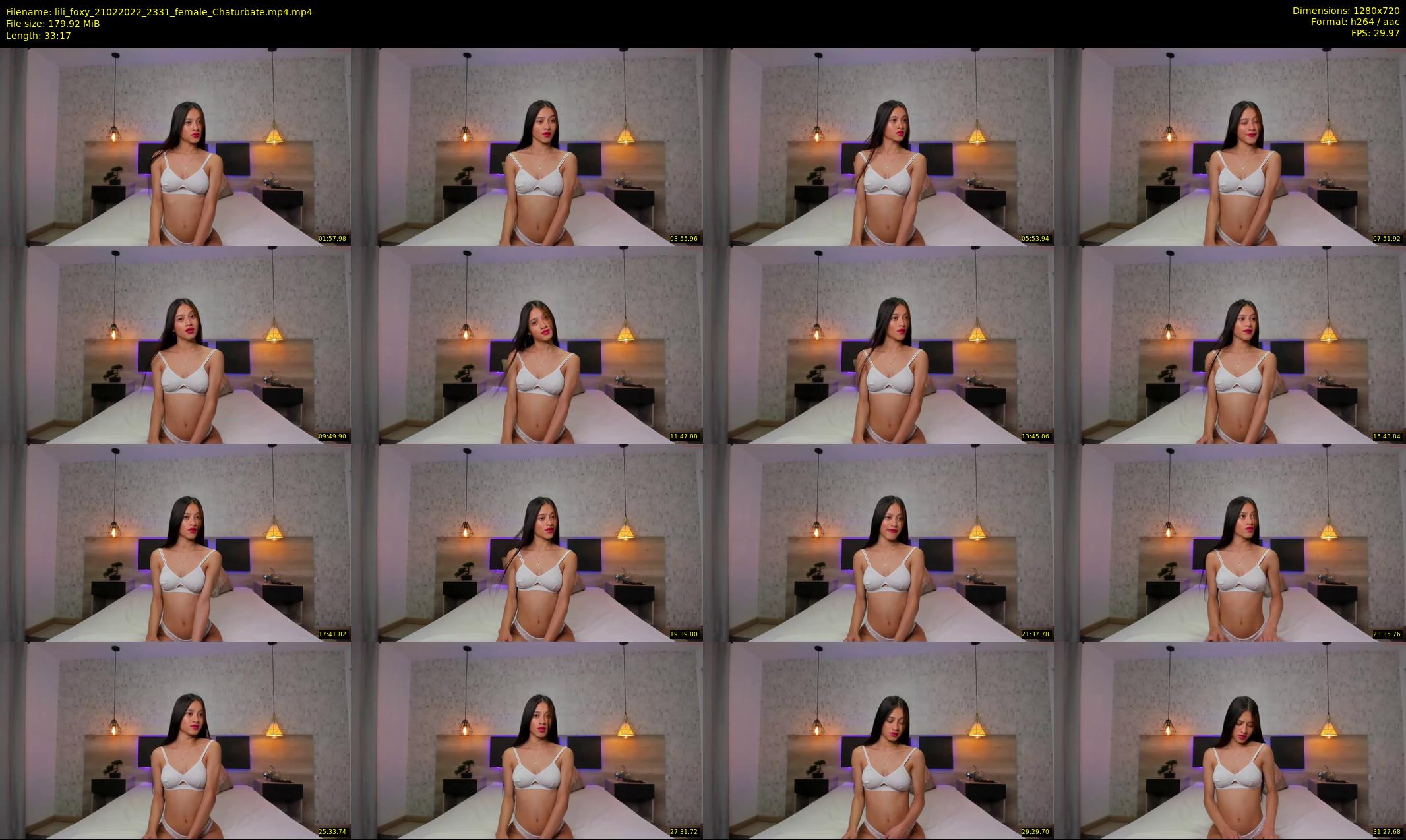 lili_foxy — 34 minute Chaturbate female cam show recording, 720p, Feb 21, 2022
