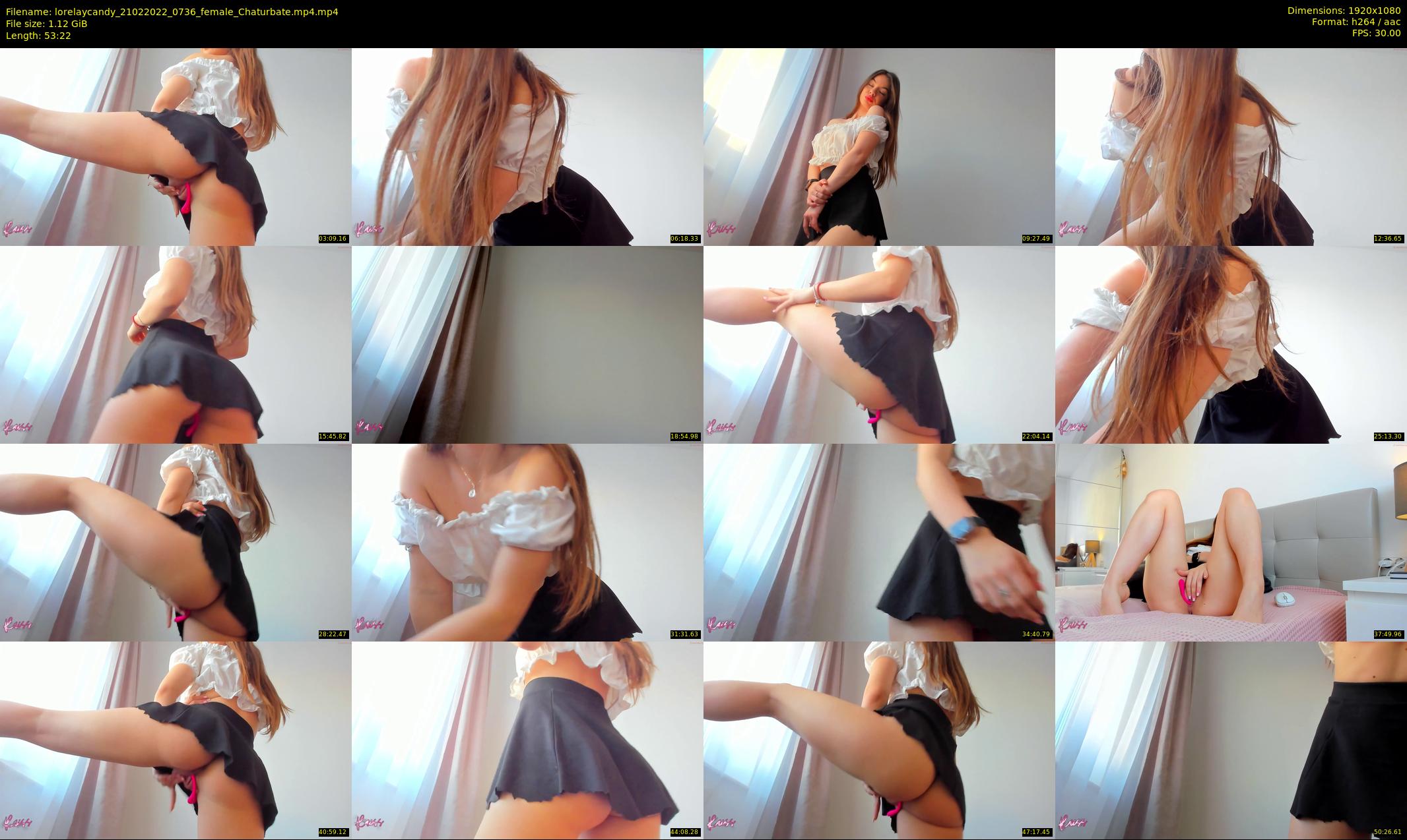 lorelaycandy — 54 minute Chaturbate female cam show recording, 1080p, Feb 21, 2022
