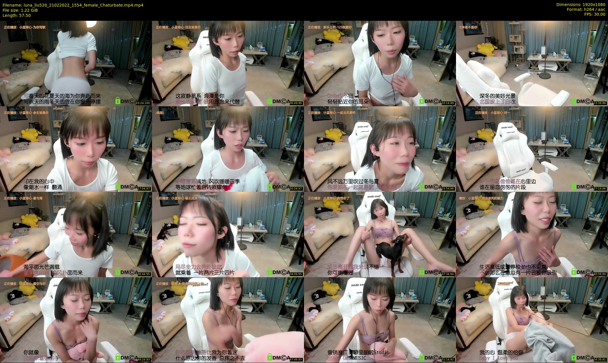 luna_liu520 — 58 minute Chaturbate female cam show recording, 1080p, Feb 21, 2022
