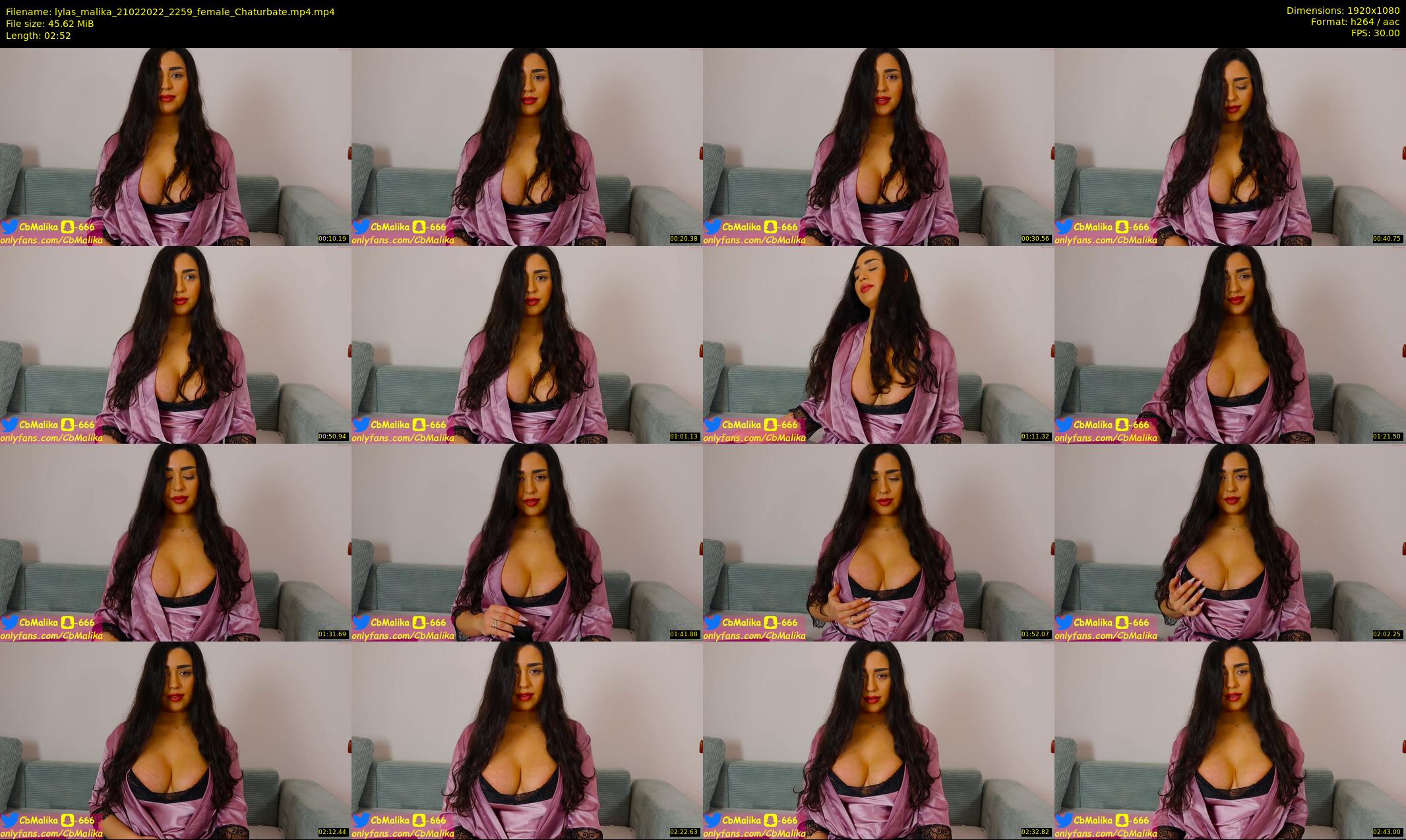 lylas_malika — 3 minute Chaturbate female cam show recording, 1080p, Feb 21, 2022