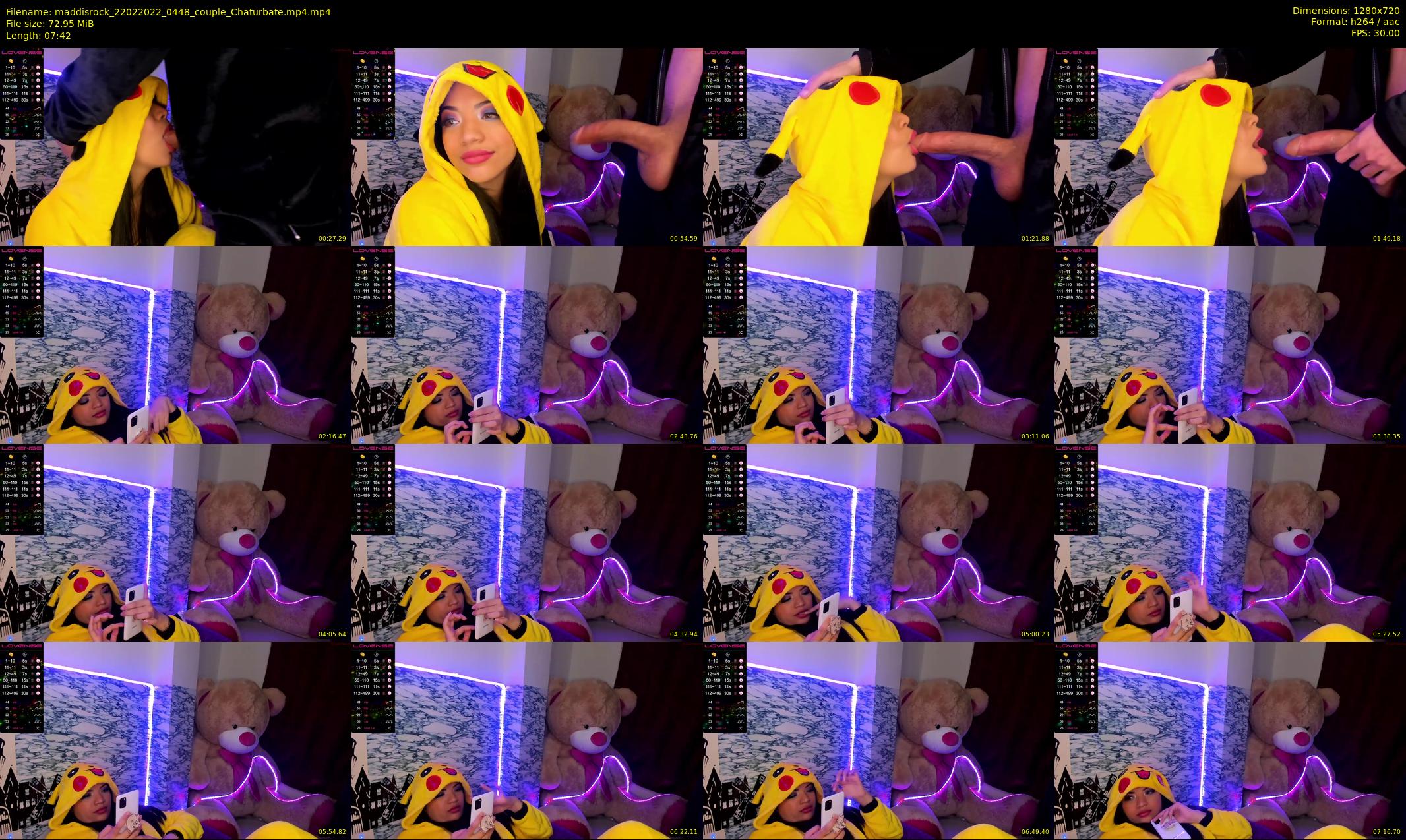 maddisrock — 8 minute Chaturbate couple cam show recording, 720p, Feb 22, 2022