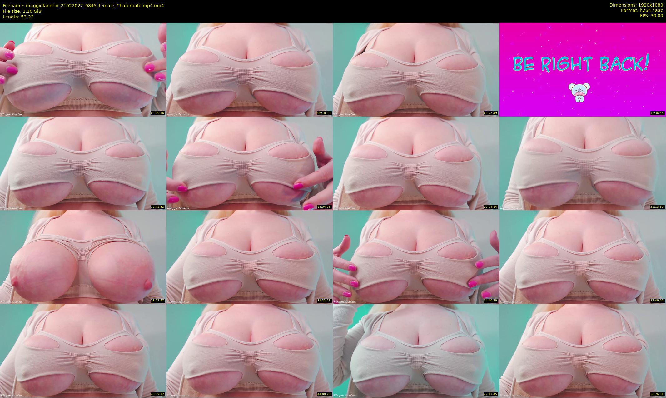 maggielandrin — 54 minute Chaturbate female cam show recording, 1080p, Feb 21, 2022