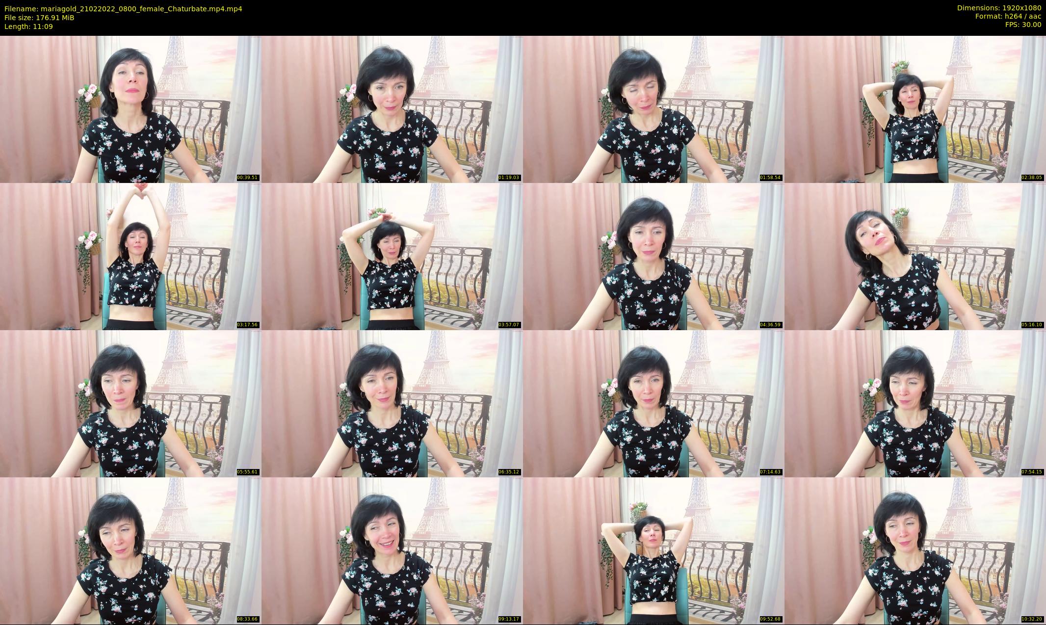 mariagold — 12 minute Chaturbate female cam show recording, 1080p, Feb 21, 2022