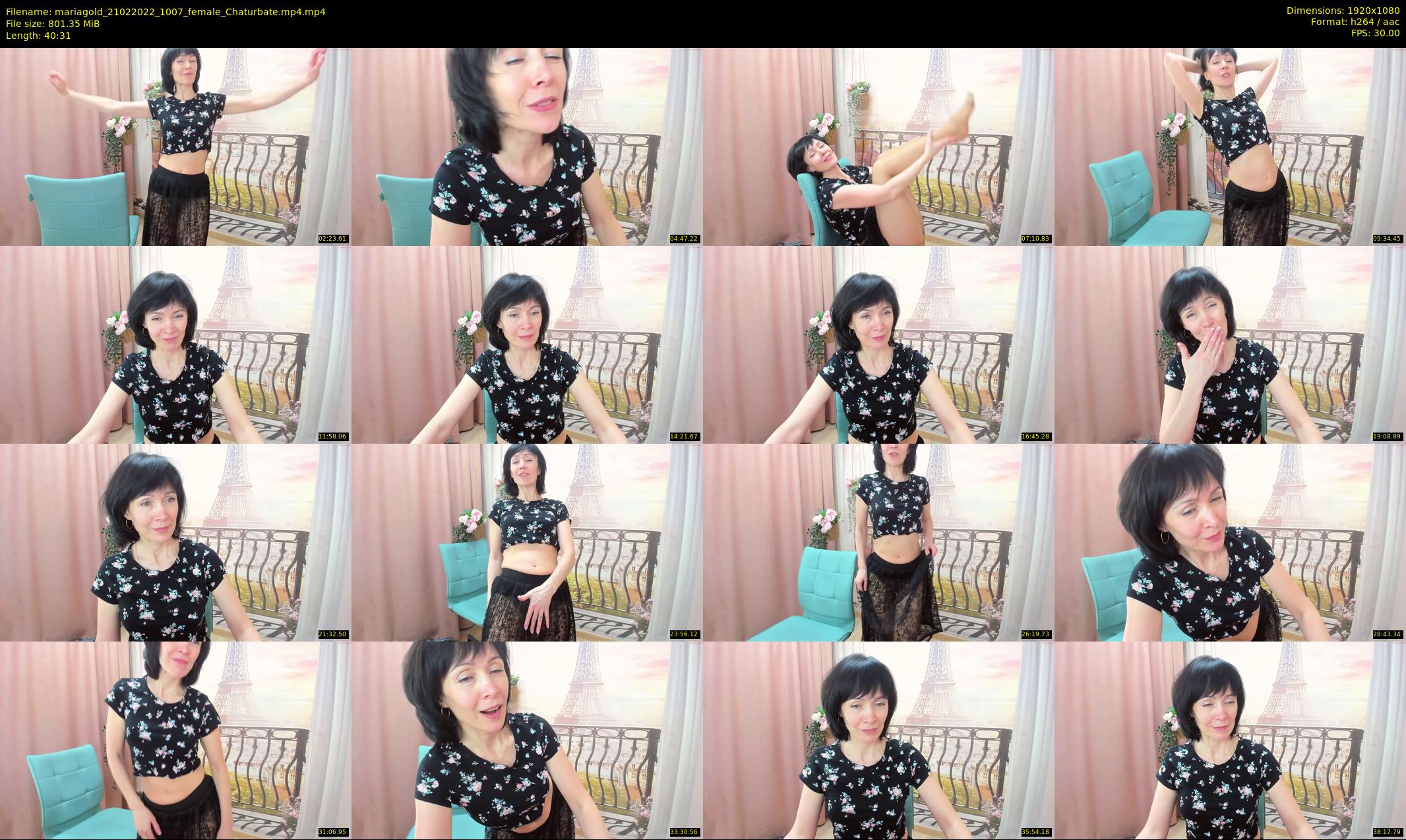 mariagold — 41 minute Chaturbate female cam show recording, 1080p, Feb 21, 2022