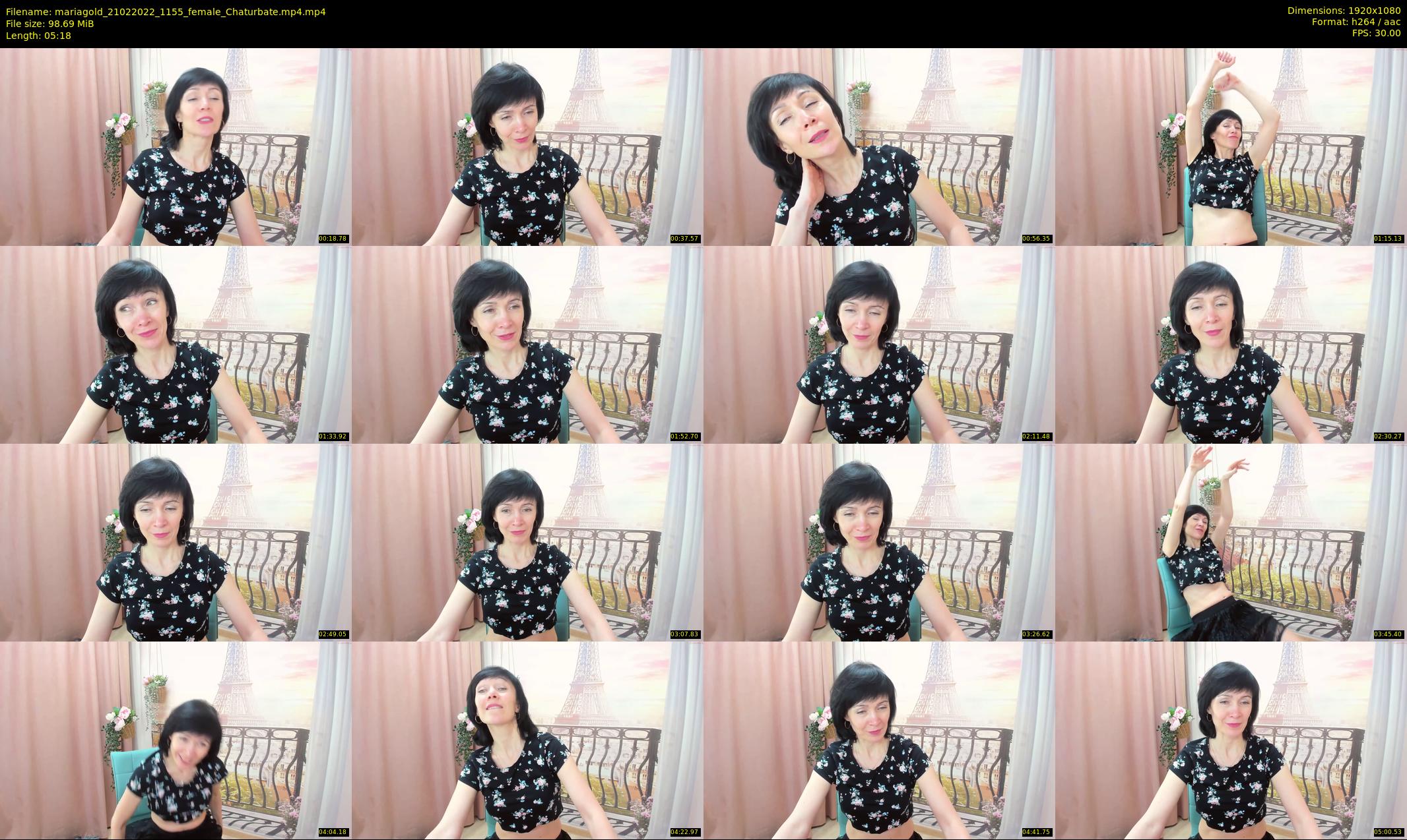 mariagold — 6 minute Chaturbate female cam show recording, 1080p, Feb 21, 2022