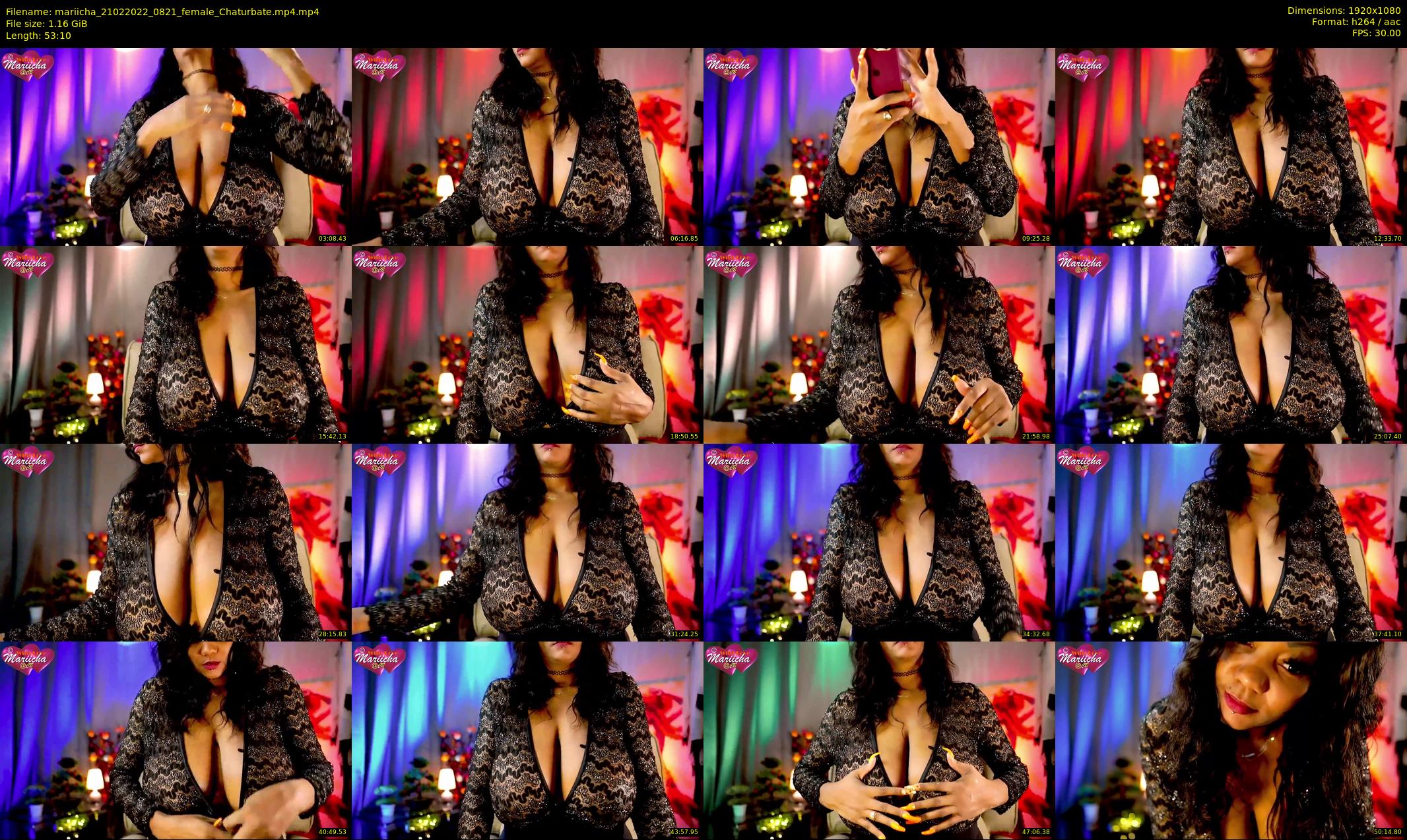 mariicha — 54 minute Chaturbate female cam show recording, 1080p, Feb 21, 2022
