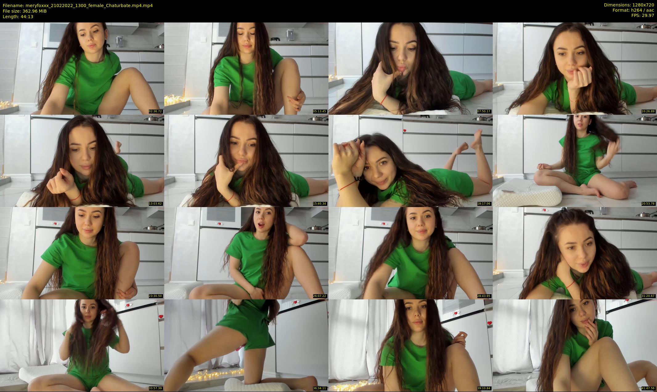 meryfoxxx — 45 minute Chaturbate female cam show recording, 720p, Feb 21, 2022