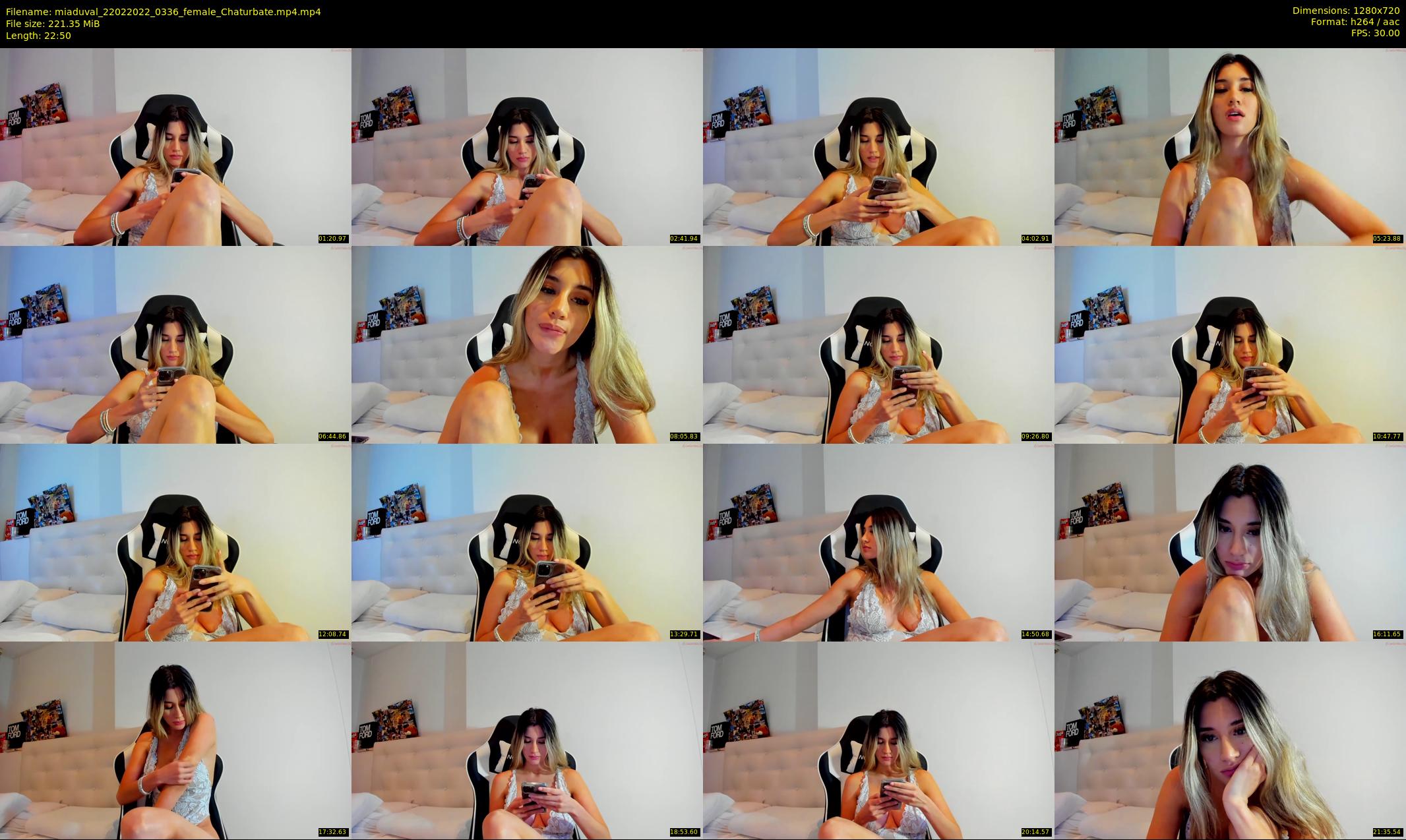miaduval — 23 minute Chaturbate female cam show recording, 720p, Feb 22, 2022
