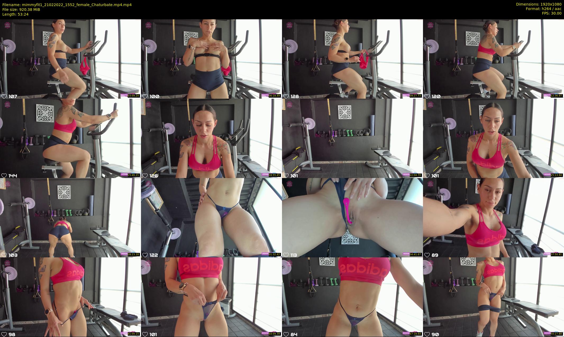 mimmyfit1 — 54 minute Chaturbate female cam show recording, 1080p, Feb 21, 2022