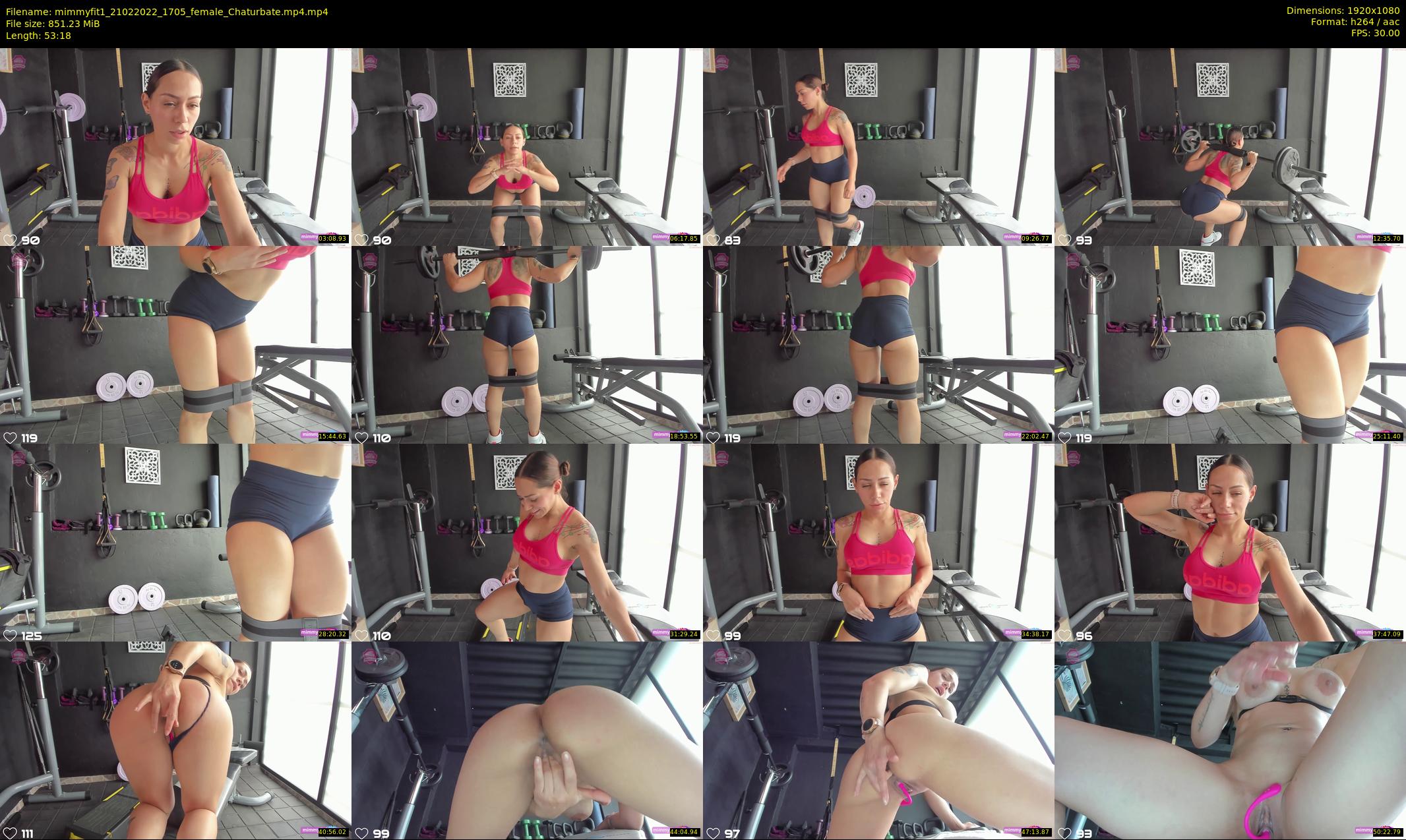 mimmyfit1 — 54 minute Chaturbate female cam show recording, 1080p, Feb 21, 2022