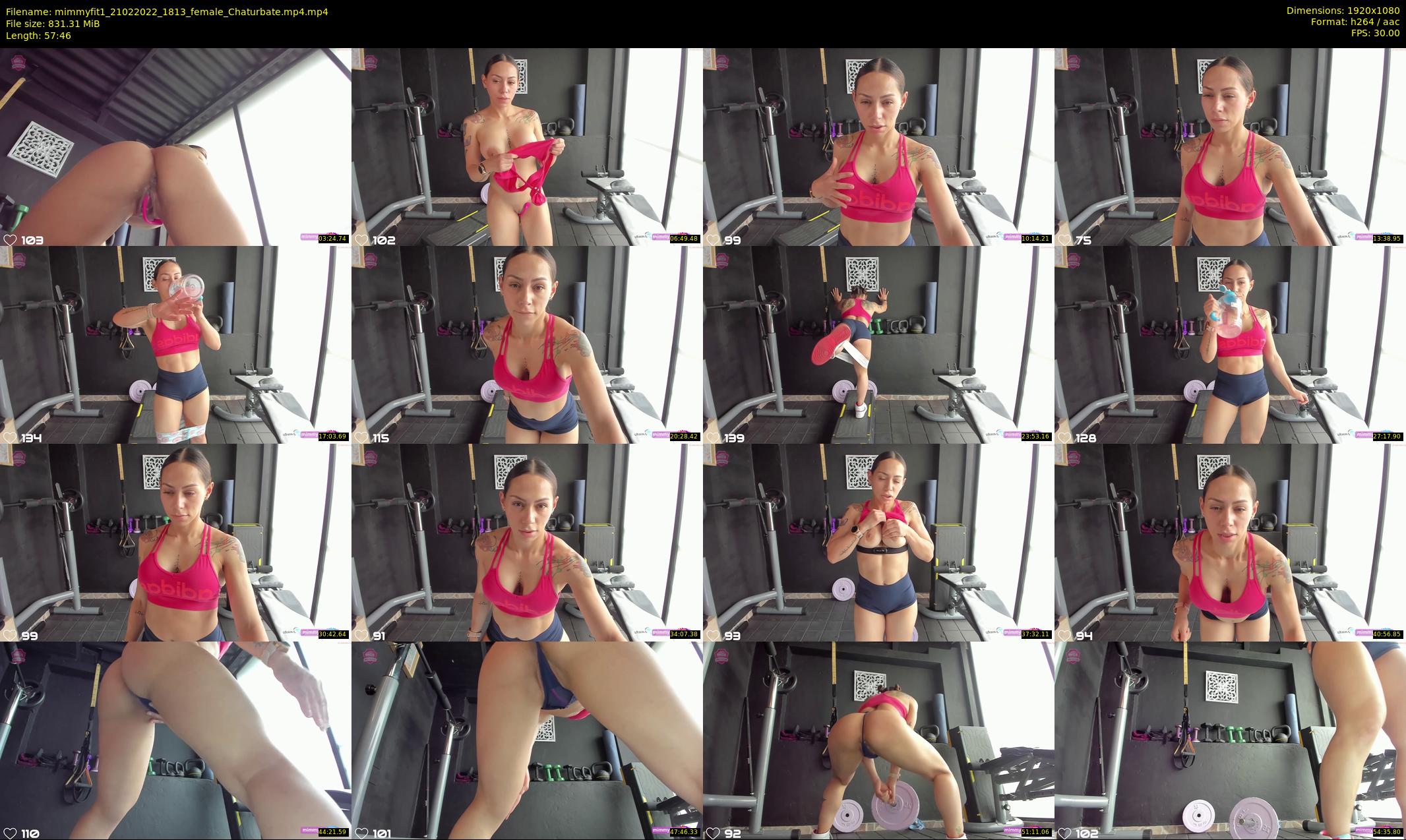 mimmyfit1 — 58 minute Chaturbate female cam show recording, 1080p, Feb 21, 2022
