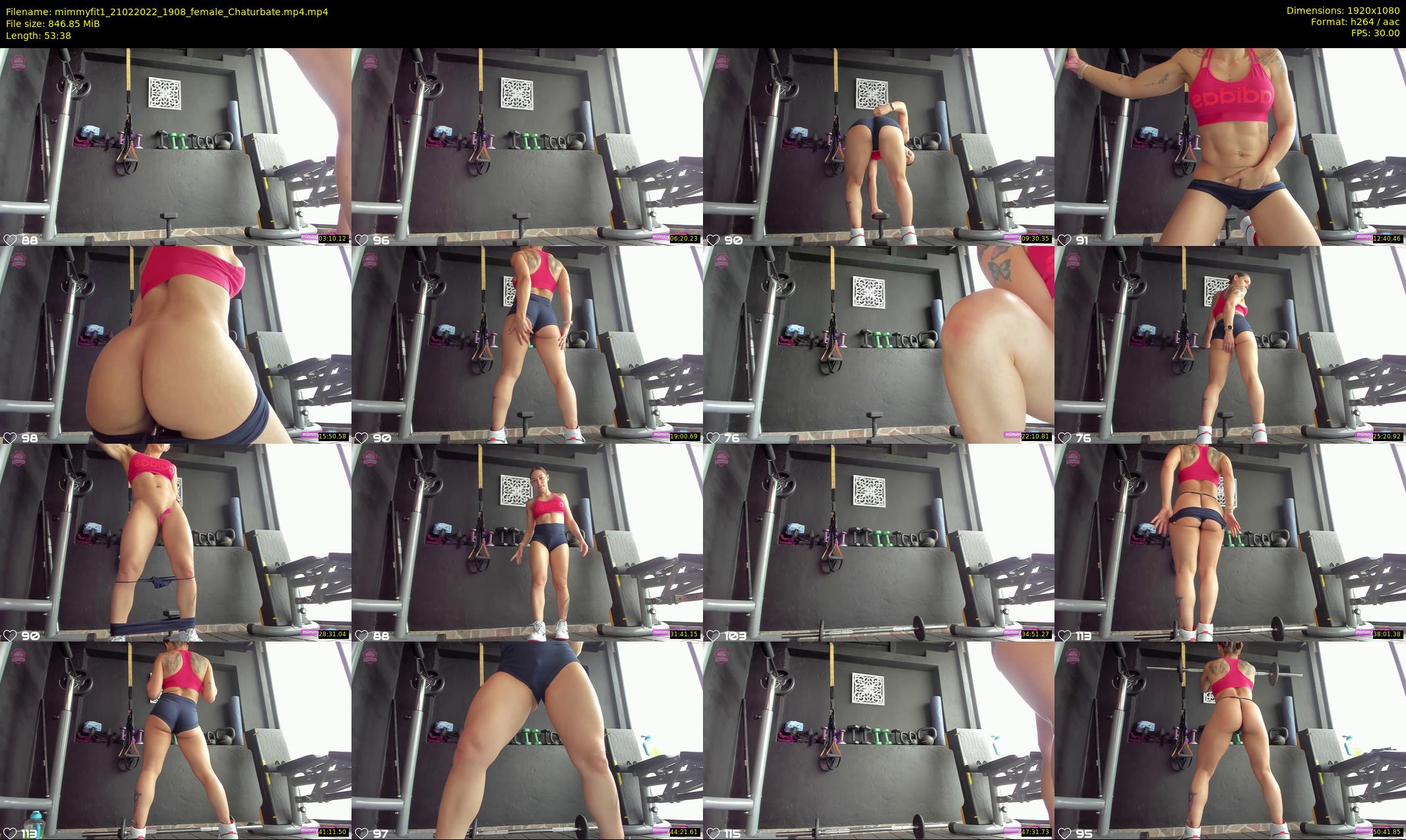 mimmyfit1 — 54 minute Chaturbate female cam show recording, 1080p, Feb 21, 2022