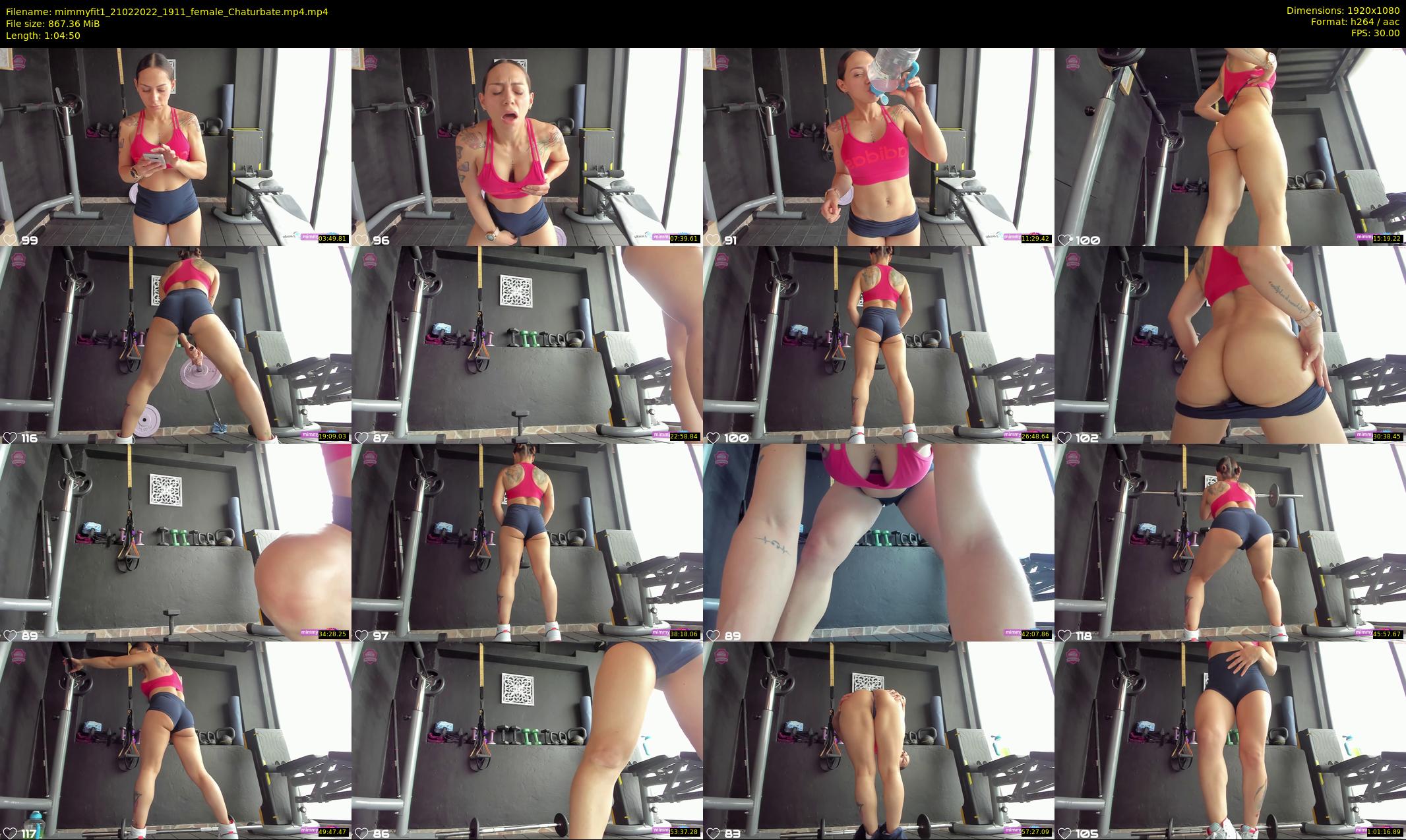 mimmyfit1 — 65 minute Chaturbate female cam show recording, 1080p, Feb 21, 2022