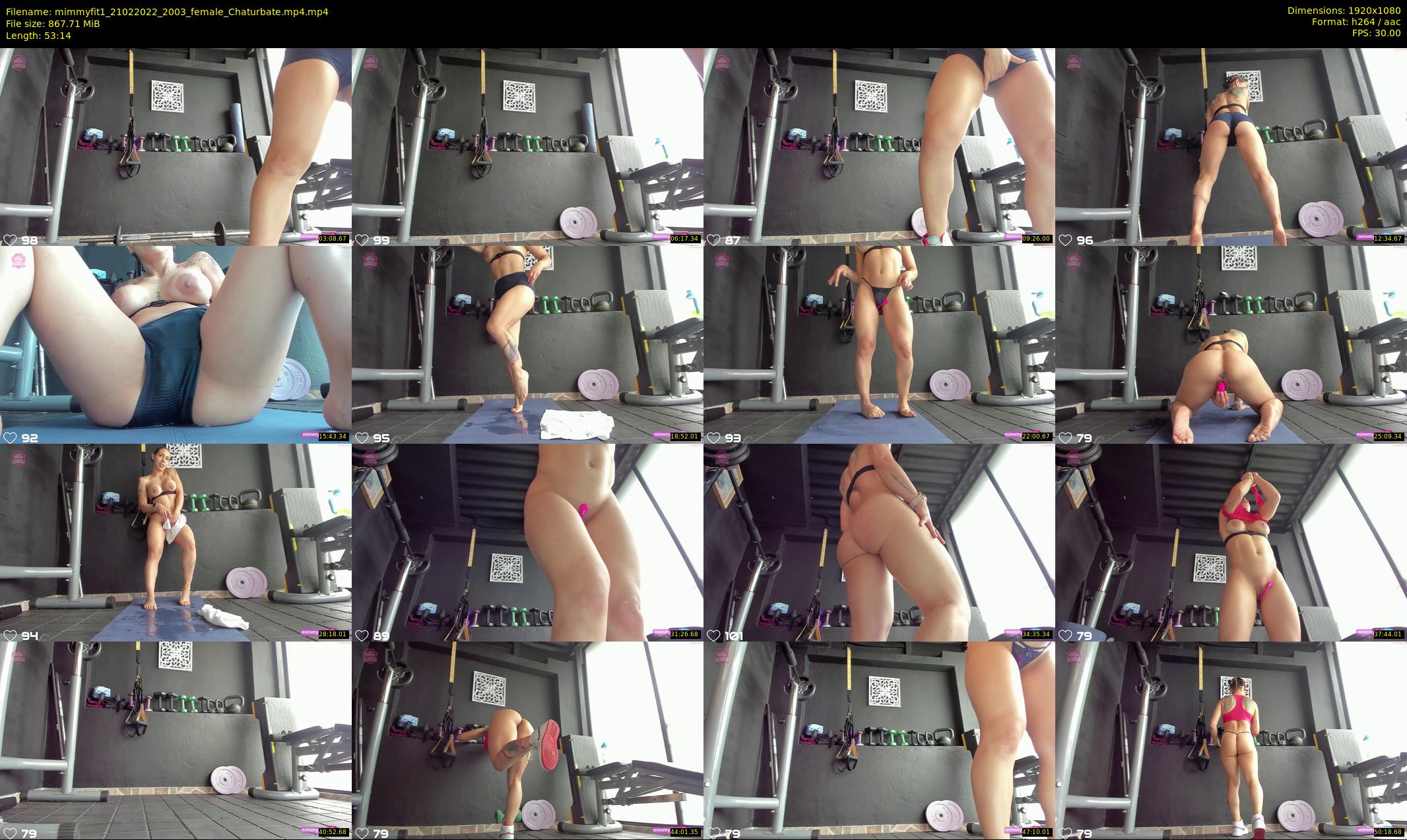 mimmyfit1 — 54 minute Chaturbate female cam show recording, 1080p, Feb 21, 2022