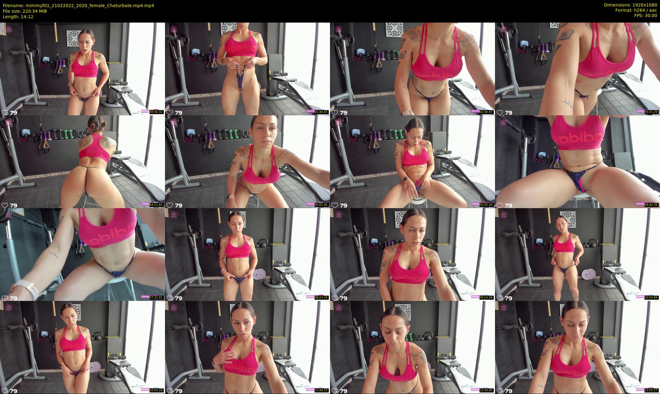 mimmyfit1 — 15 minute Chaturbate female cam show recording, 1080p, Feb 21, 2022