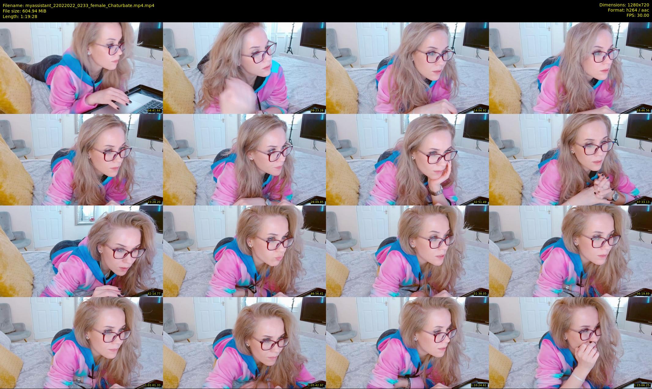 myassistant — 80 minute Chaturbate female cam show recording, 720p, Feb 22, 2022