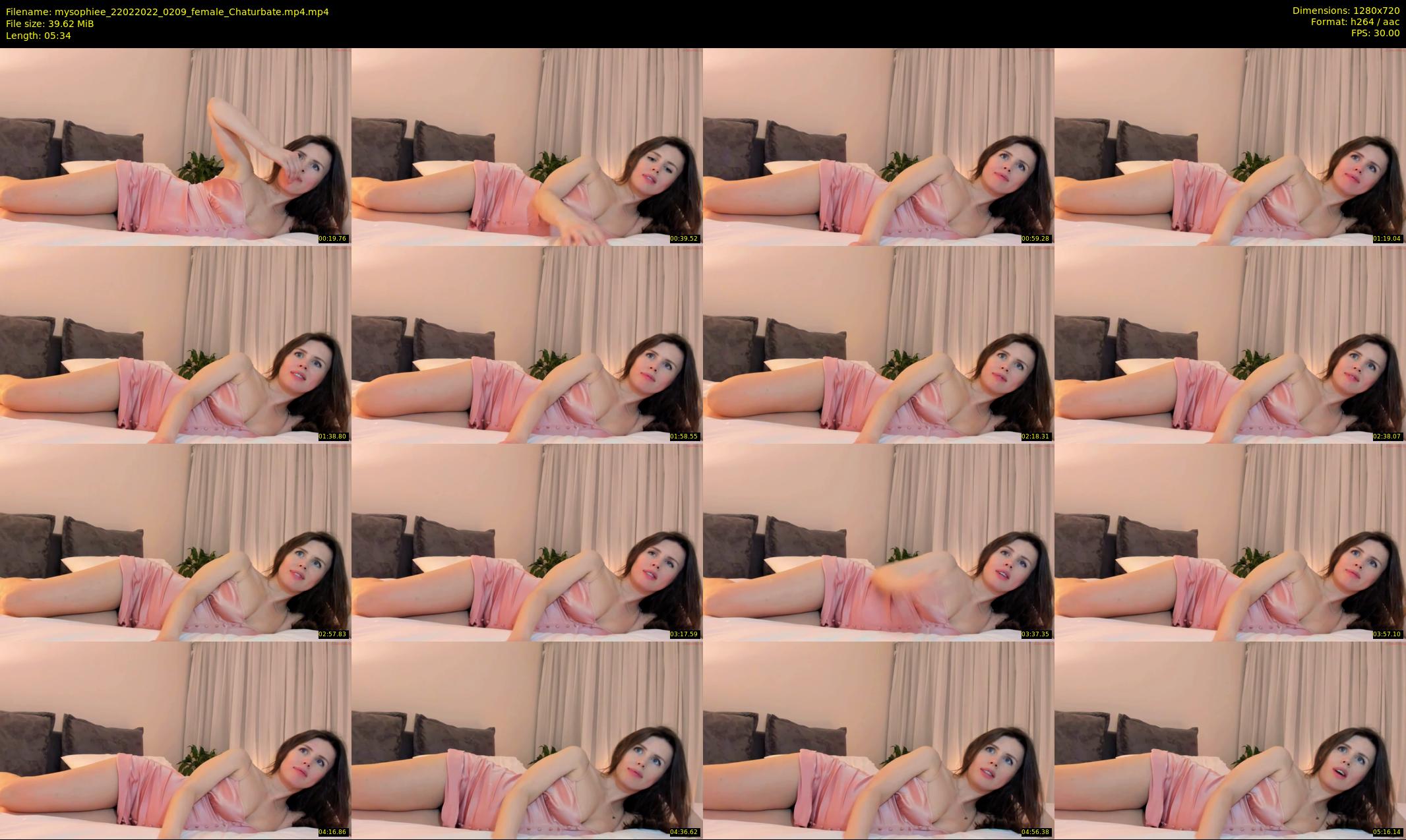 mysophiee — 6 minute Chaturbate female cam show recording, 720p, Feb 22, 2022
